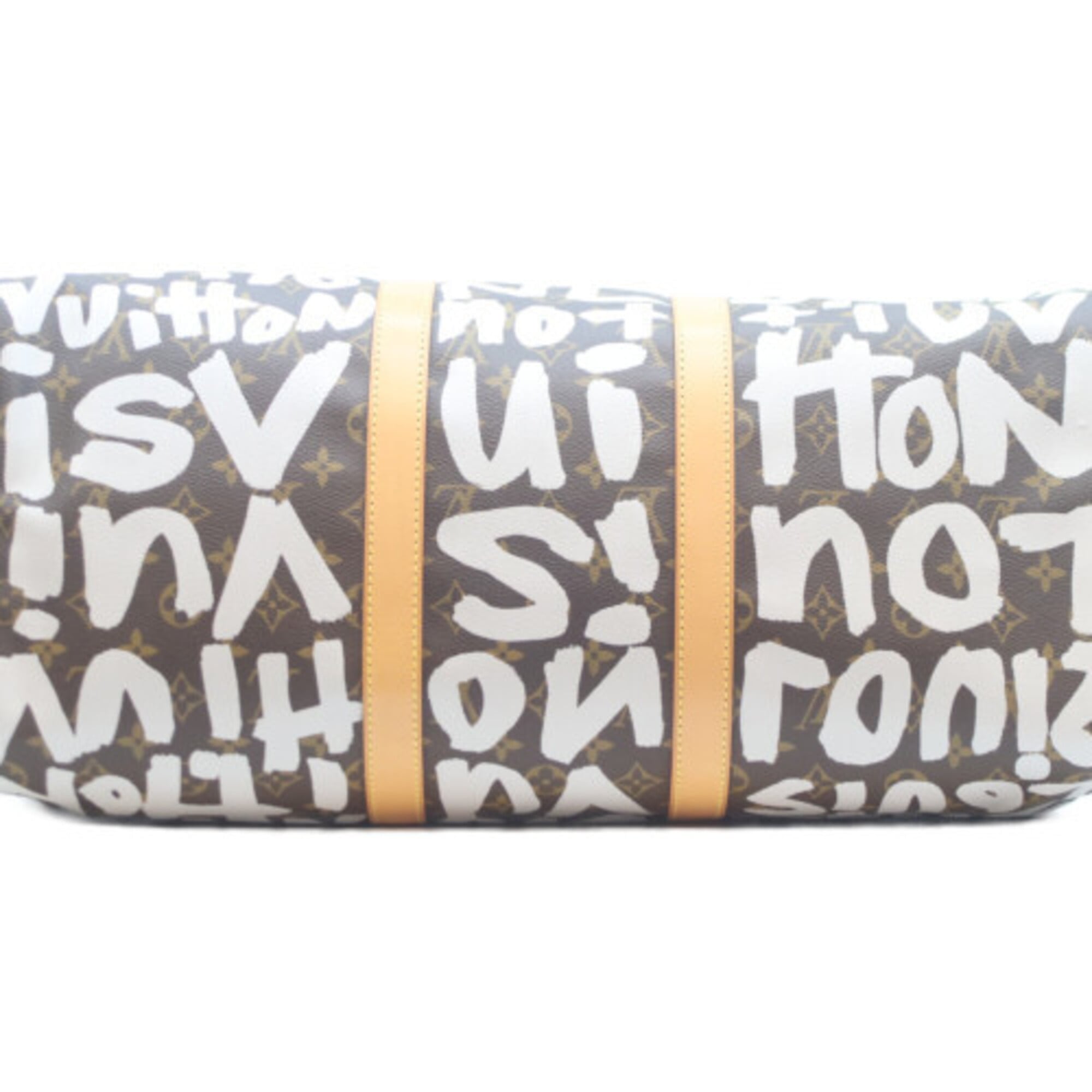 Louis Vuitton Monogram White Monogram Graffiti Boston Bag (Pre-Owned)