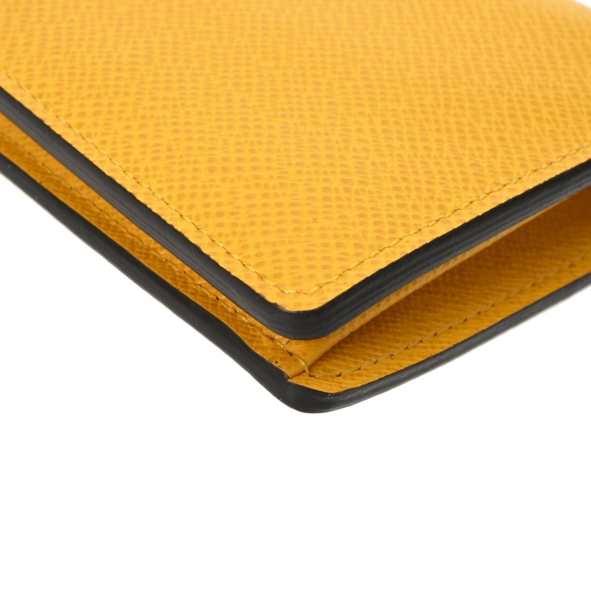Louis Vuitton Taiga Jaune Leather Long Wallet (Bi-Fold) (Pre-Owned)