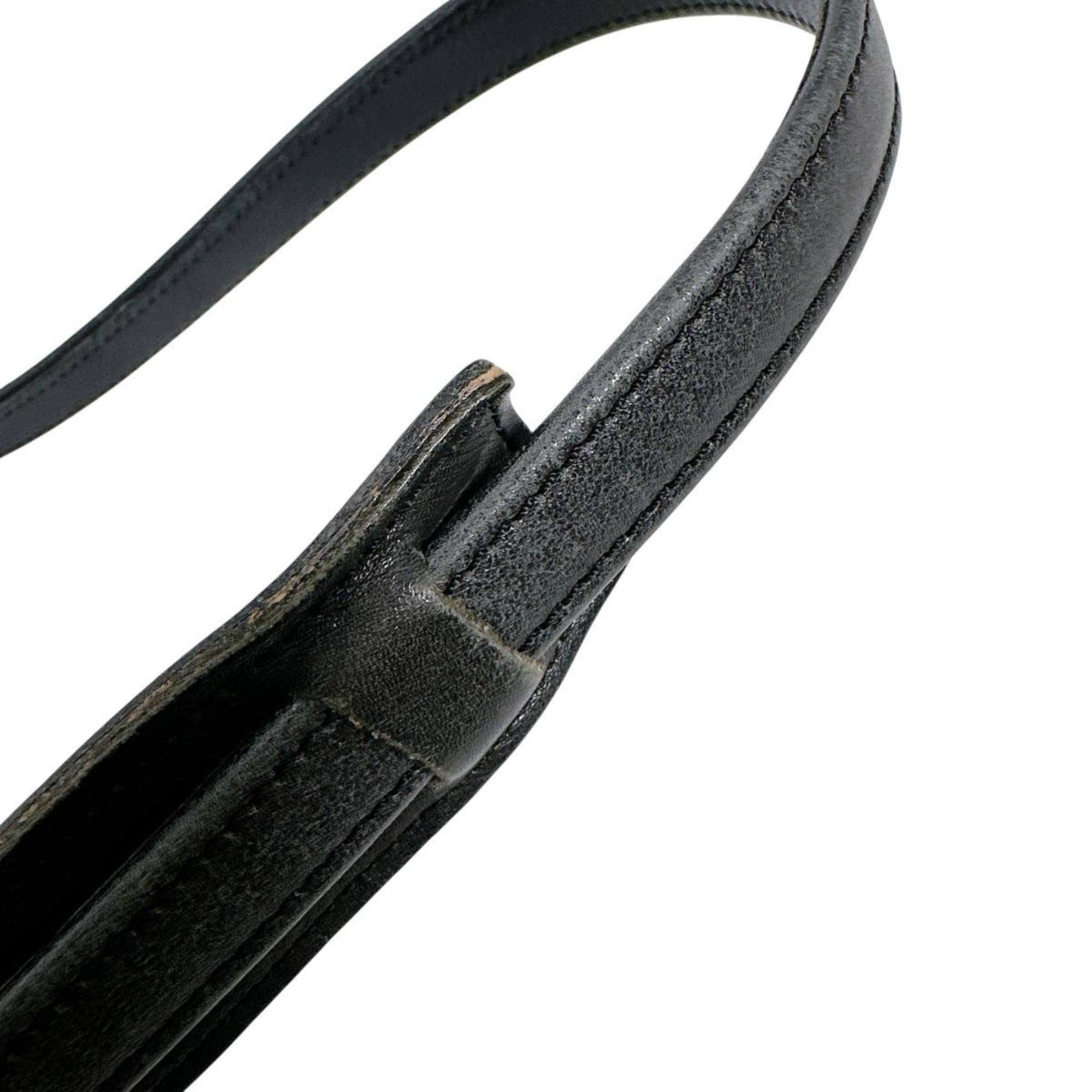Coach Black Leather Shoulder Bag (Pre-Owned)