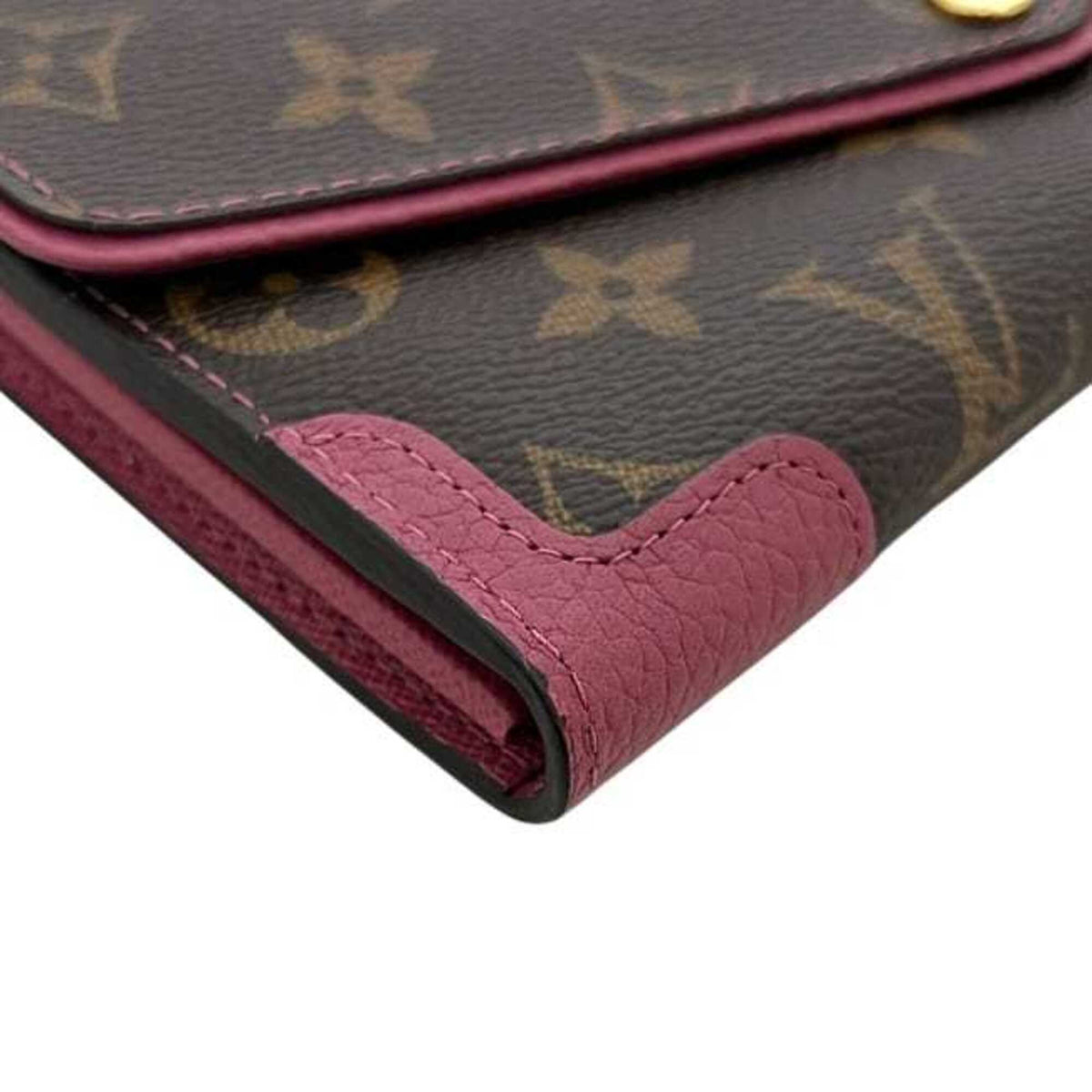 Louis Vuitton Brown Monogram Pink Monogram Long Wallet (Bi-Fold) (Pre-Owned)