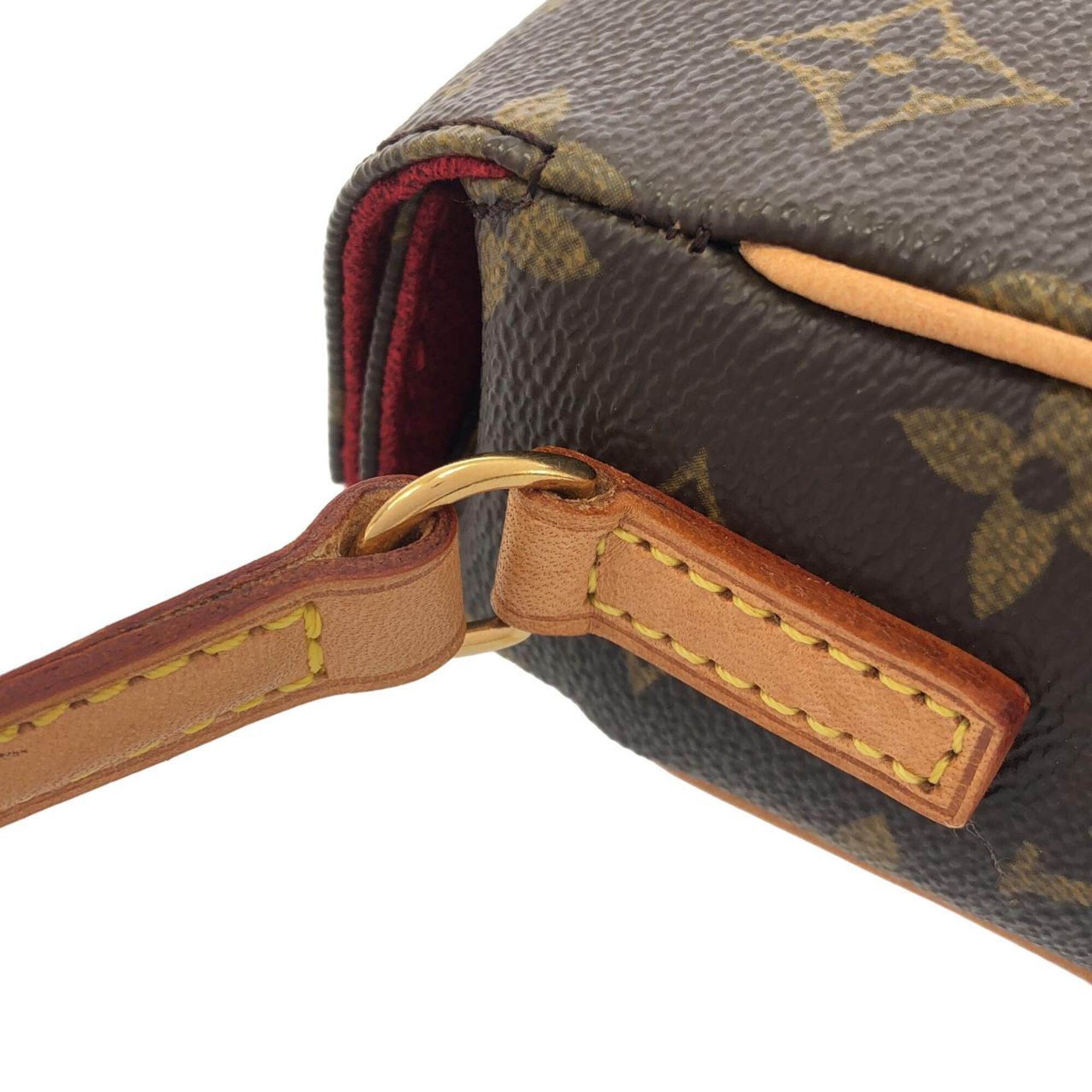 Louis Vuitton Monogram Marron Coated Canvas Handbag (Pre-Owned)