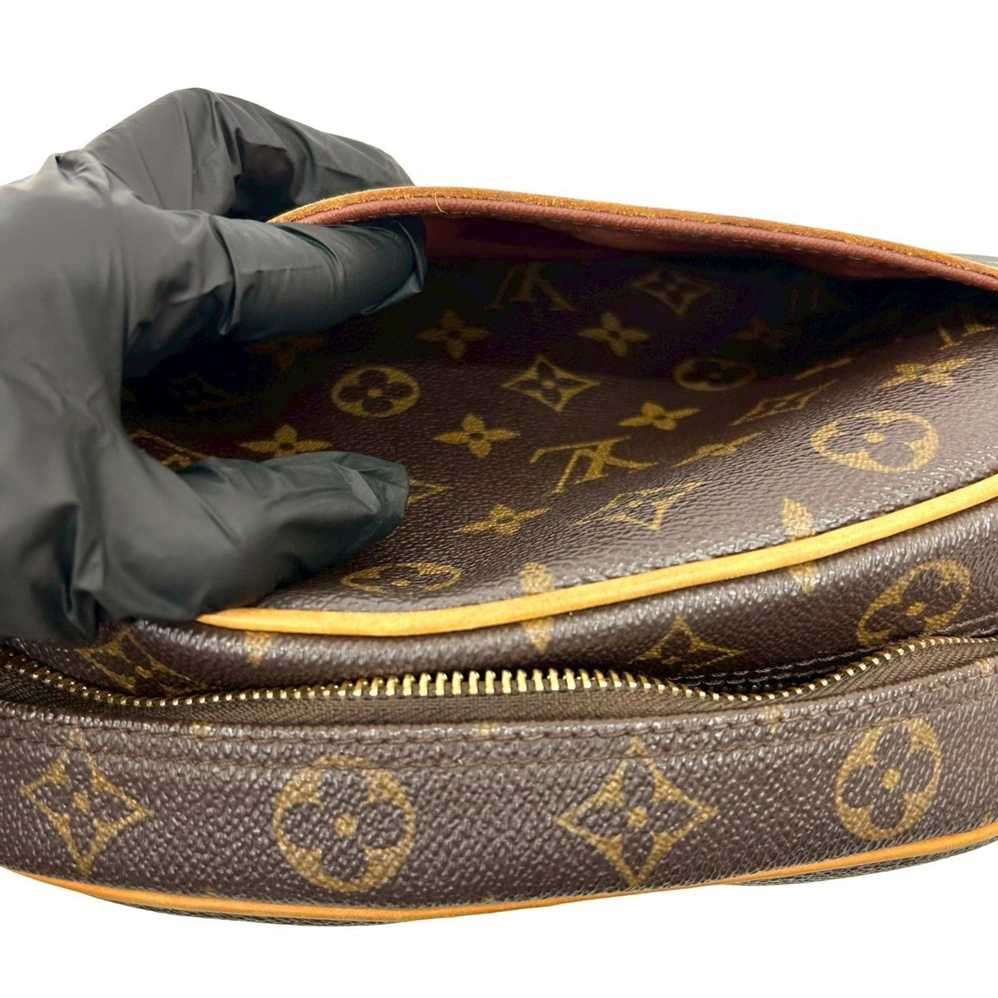 Louis Vuitton Brown Leather Pvc Pochette Shoulder Bag (Pre-Owned)