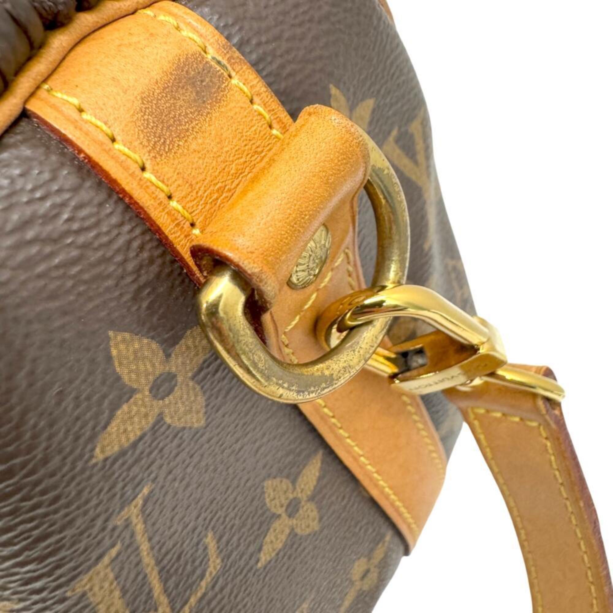 Louis Vuitton Brown Monogram Boston Bag Handbag (Pre-Owned)