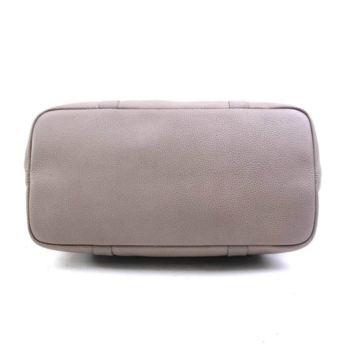 Longchamp Grayish Leather Handbag (Pre-Owned)