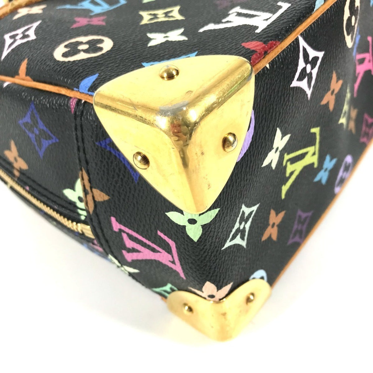 Louis Vuitton Black Multi-Color Noir Monogram Multicolore Handbag (Pre-Owned)
