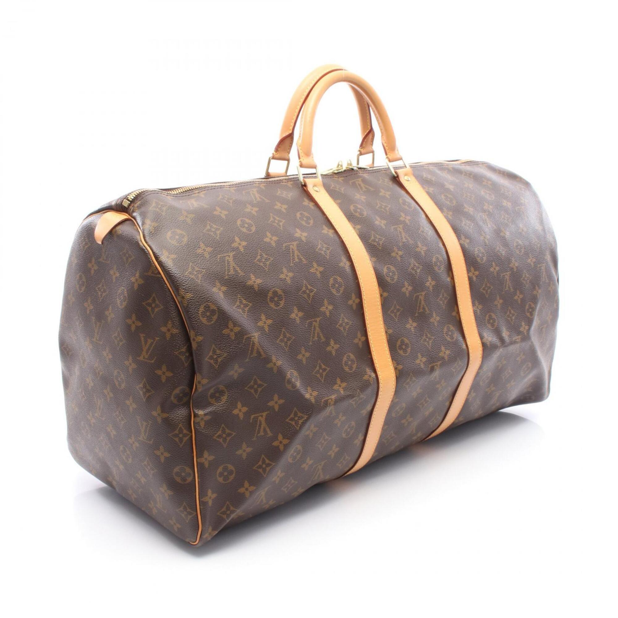 Louis Vuitton Brown Monogram Boston Bag Handbag (Pre-Owned)