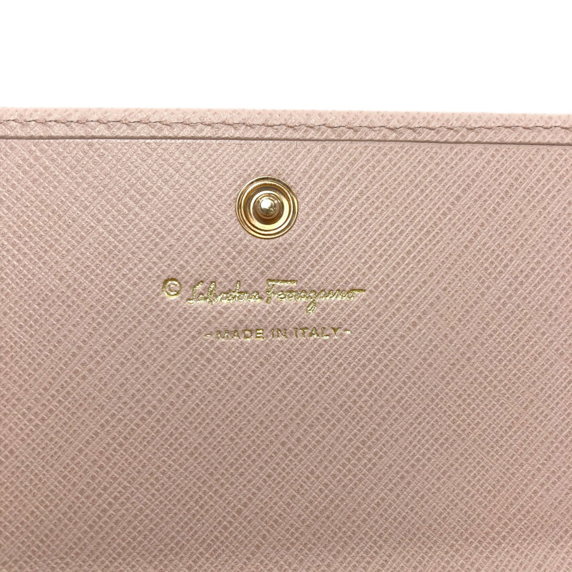 Salvatore Ferragamo Pink Leather Wallet (Bi-Fold) (Pre-Owned)