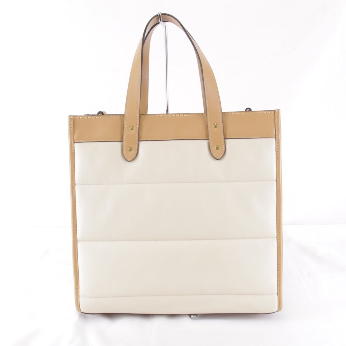 Coach Beige Leather Tote Bag (Pre-Owned)