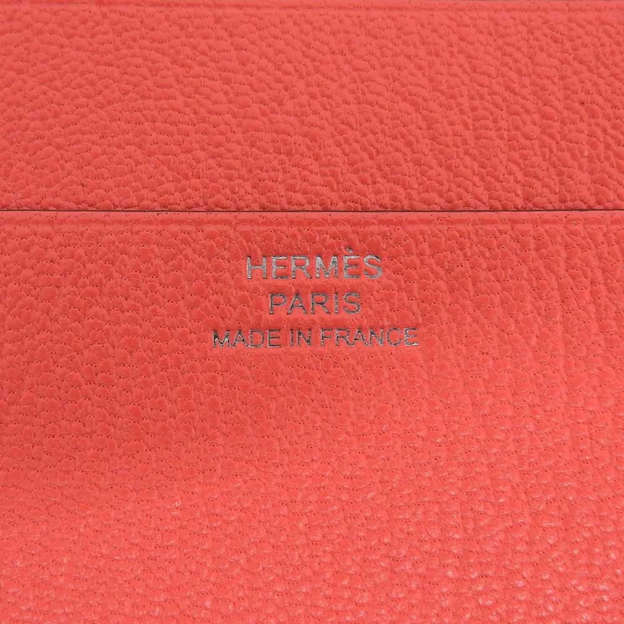 Hermes Pink Chevre Myzore Leather Wallet (Tri-Fold) (Pre-Owned)