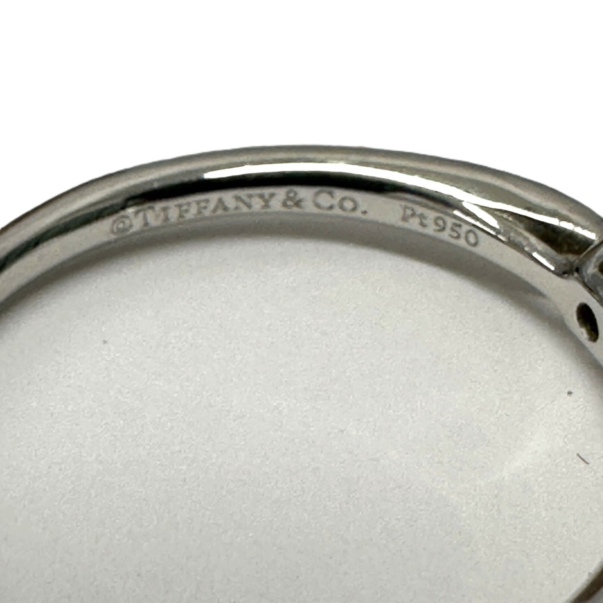 Tiffany Platinum Platinum 950 Band Ring (Pre-Owned)