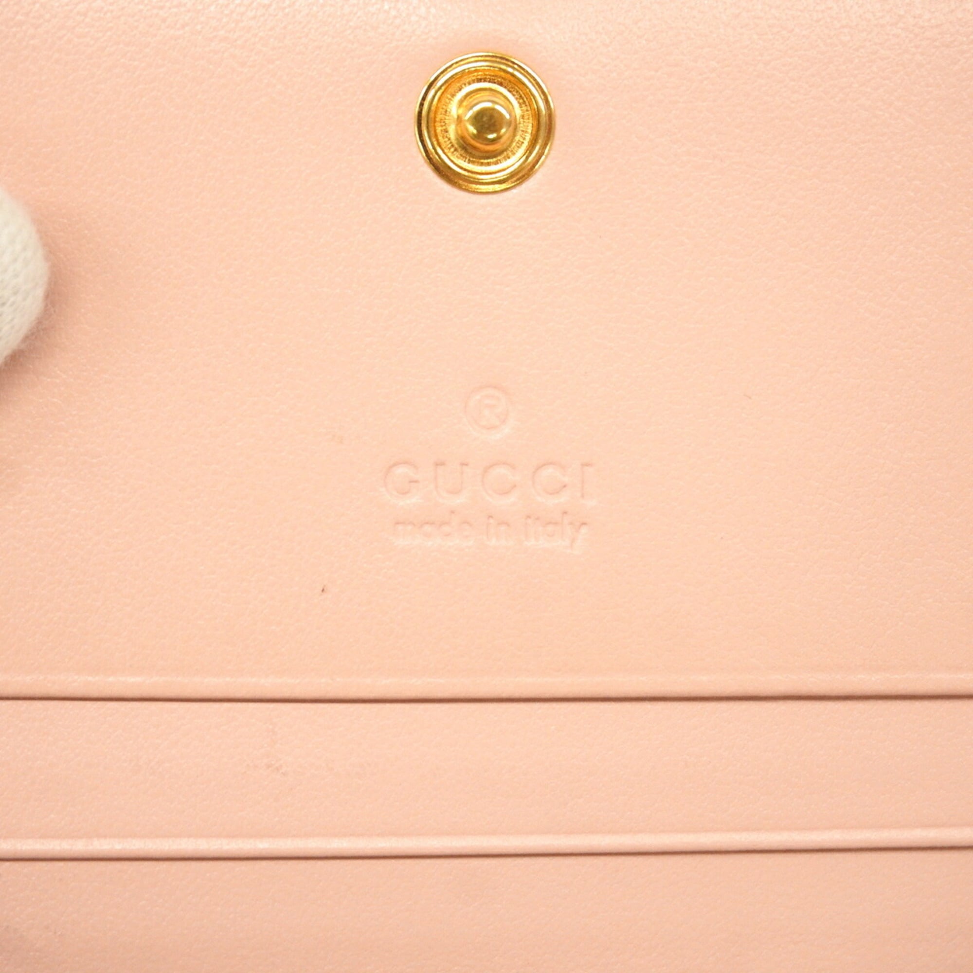 Gucci Pink Leather Wallet (Bi-Fold) (Pre-Owned)