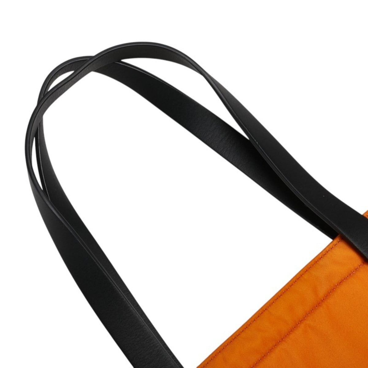 Burberry Orange Nylon Leather Tote Bag (Pre-Owned)