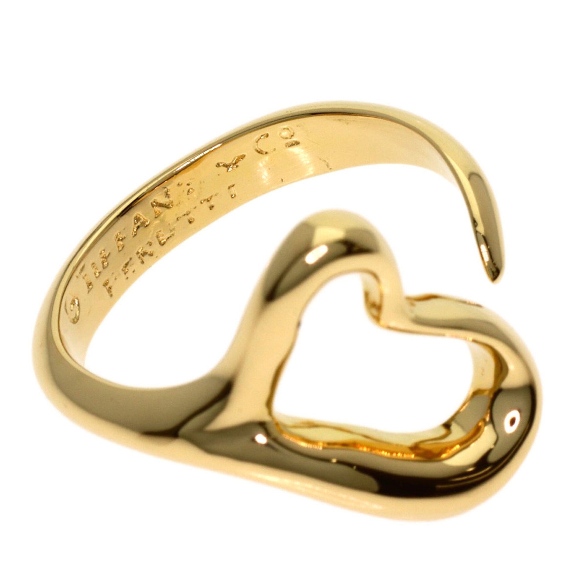 Tiffany Open Heart Yellow Gold (18K) Band Ring (Pre-Owned)