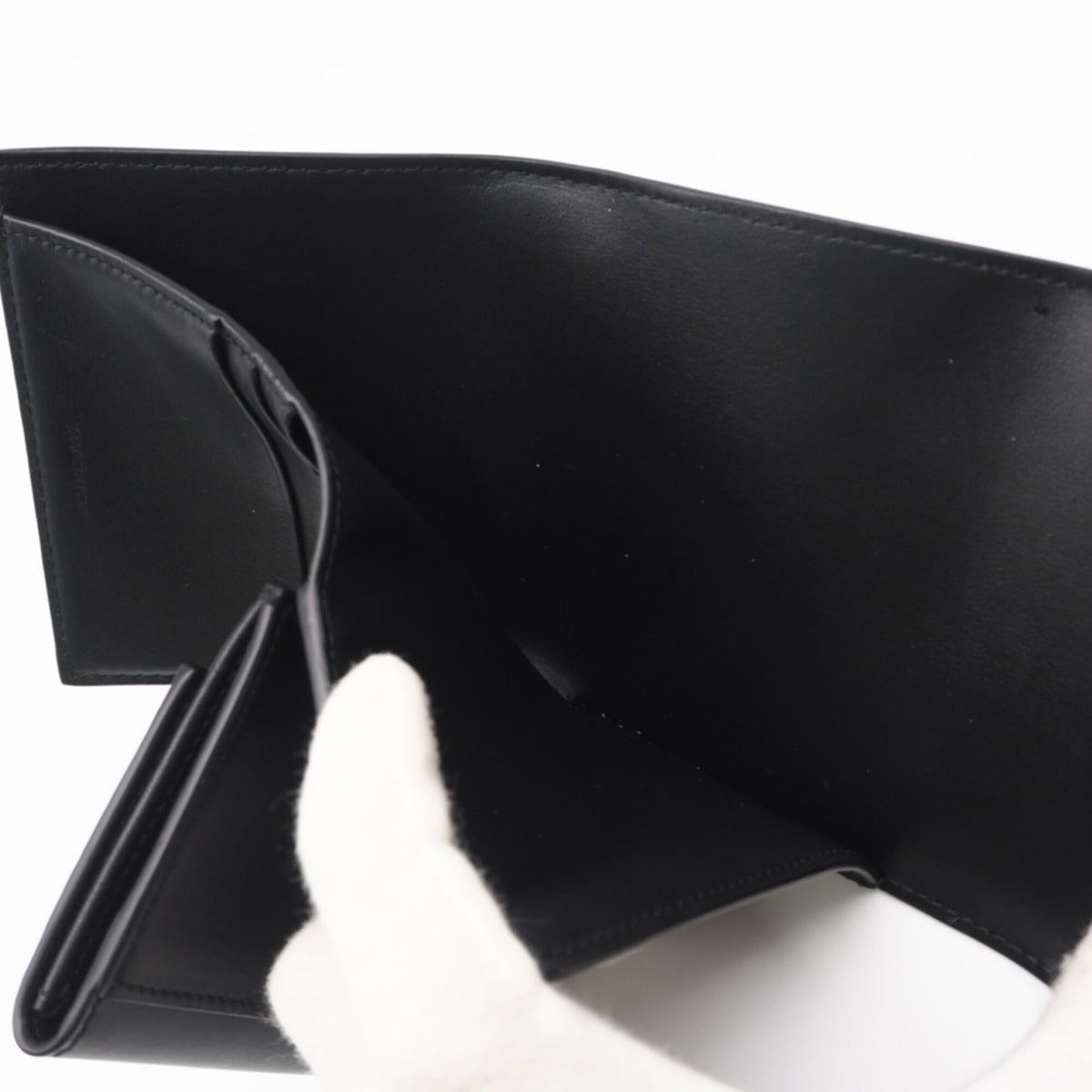 Celine Black Leather Wallet (Tri-Fold) (Pre-Owned)