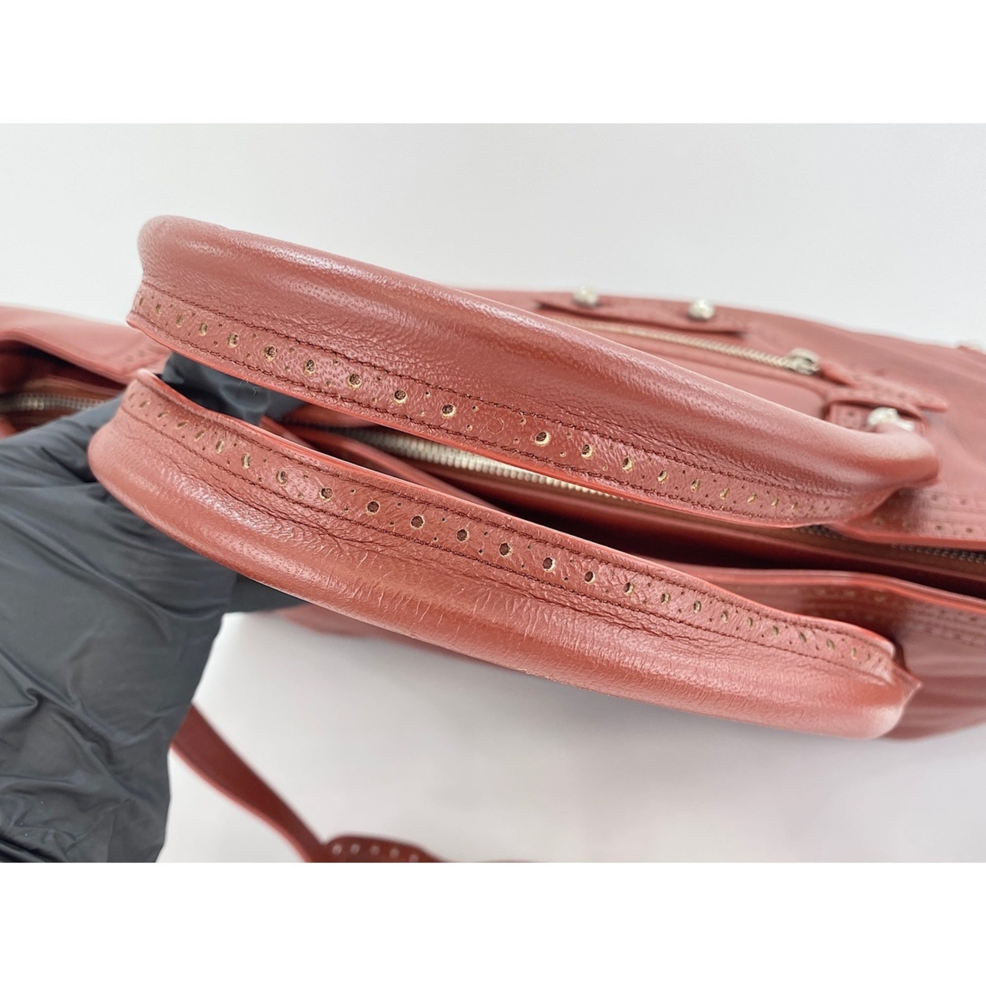 Balenciaga Red Color Shoulder Bag (Pre-Owned)