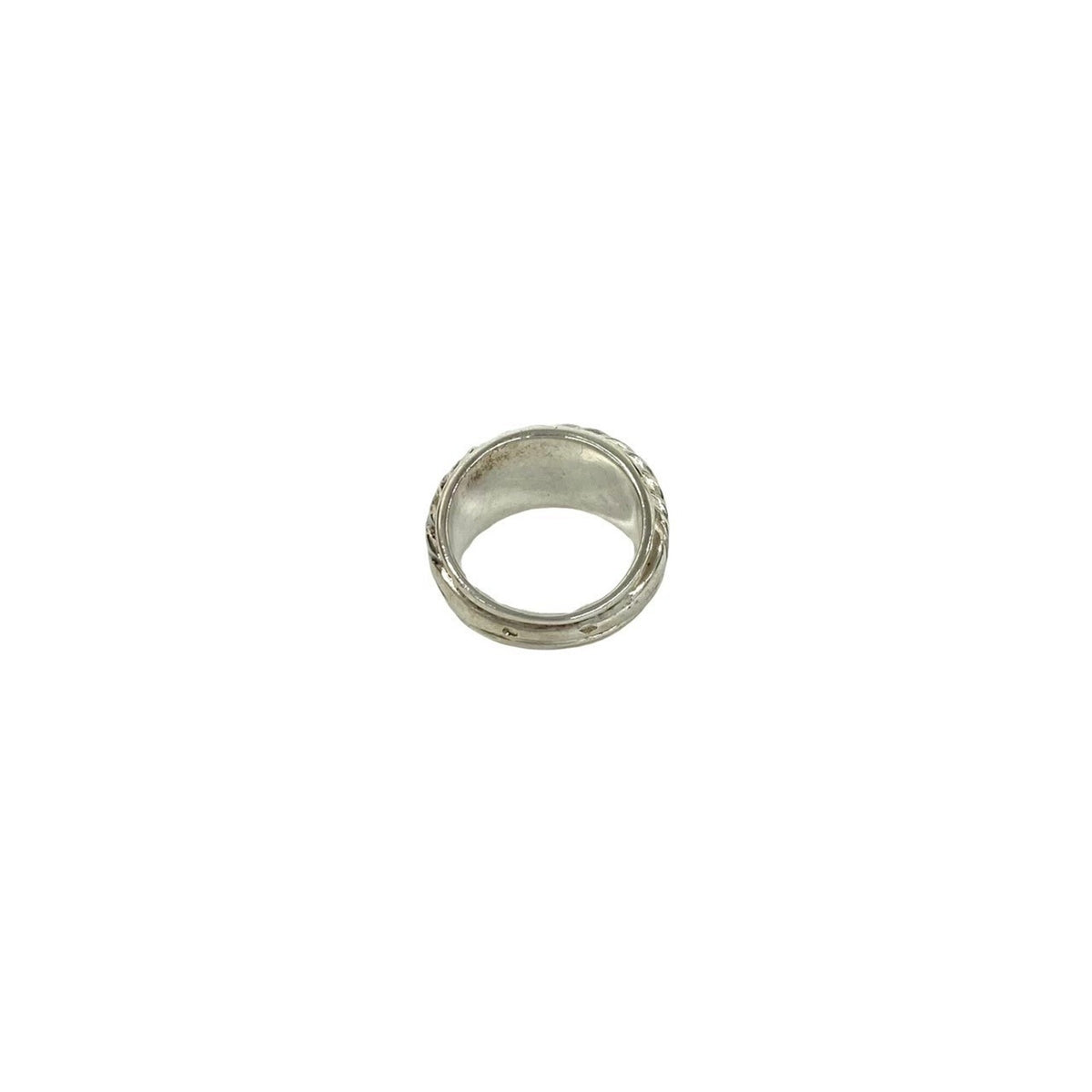 Hermes Silver Silver 925 Band Ring (Pre-Owned)