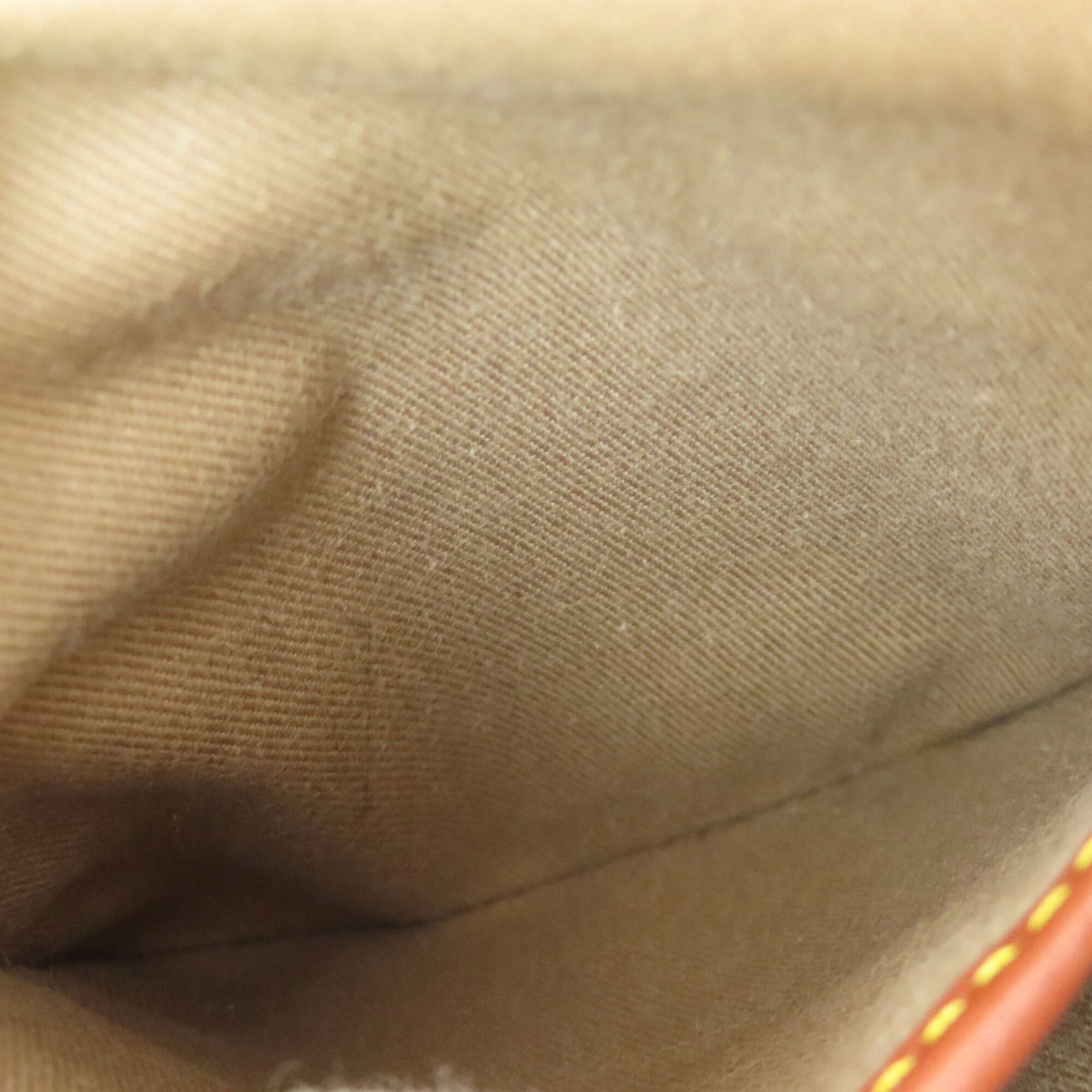 Celine Beige Brown Canvas Handbag (Pre-Owned)