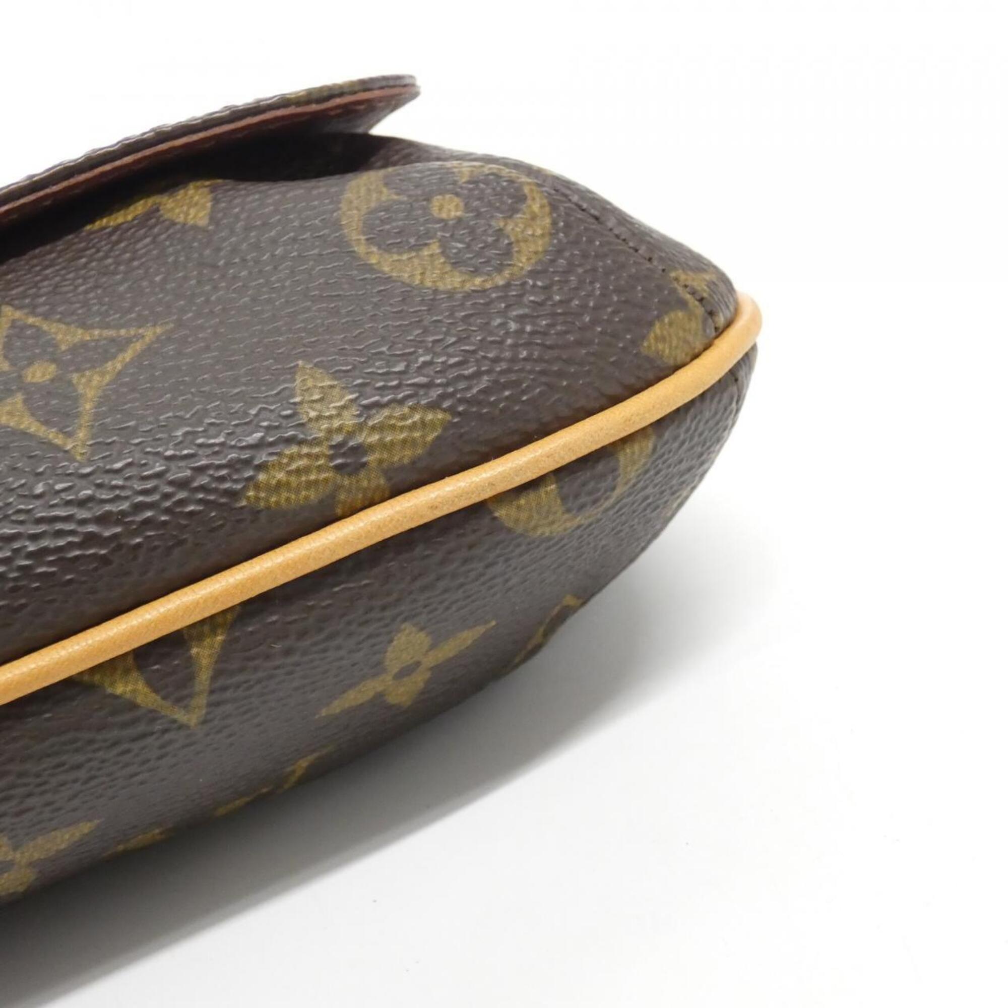 Louis Vuitton Marron Coated Canvas Shoulder Bag (Pre-Owned)