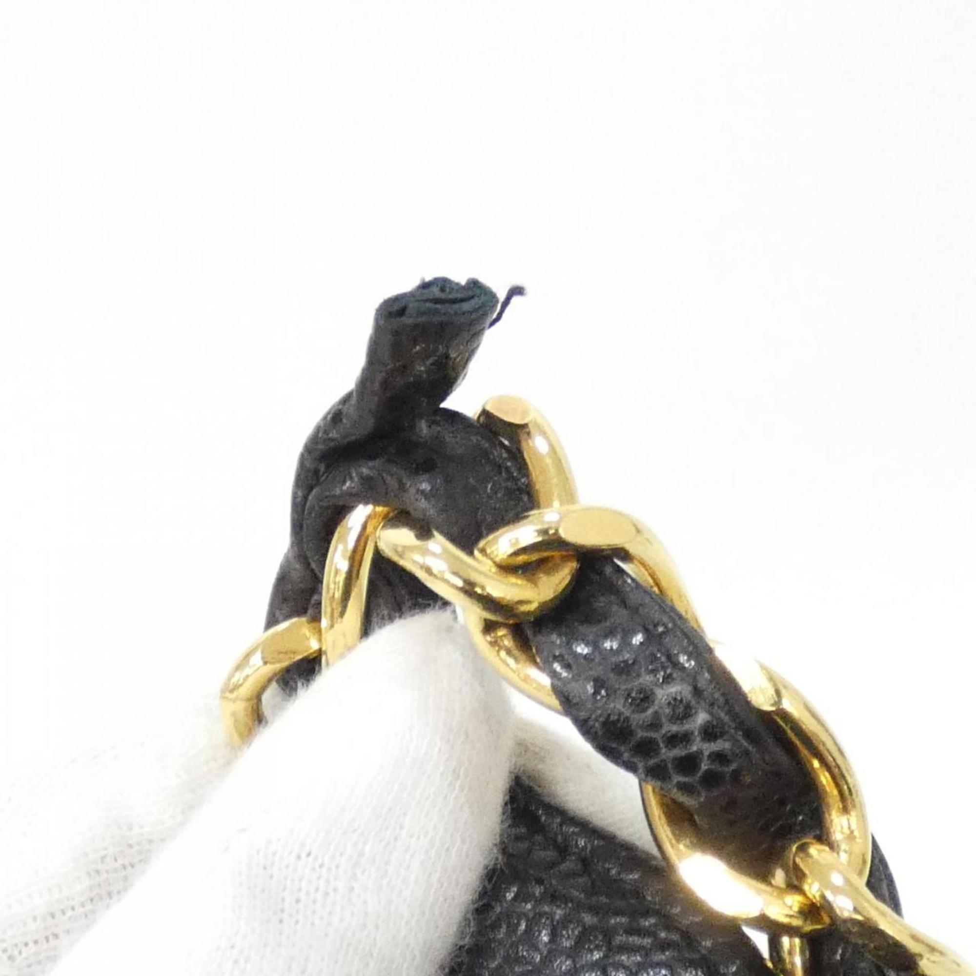 Chanel Black Grained Calfskin Shoulder Bag (Pre-Owned)