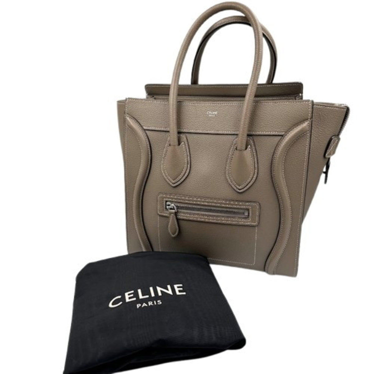 Celine Beige Leather Handbag (Pre-Owned)