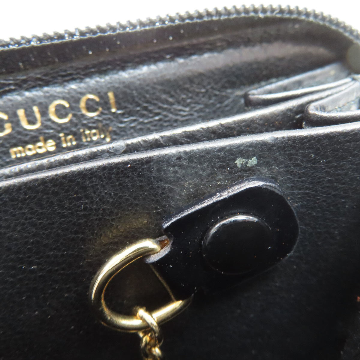 Gucci Black Leather Coin Purse/Coin Case (Pre-Owned)