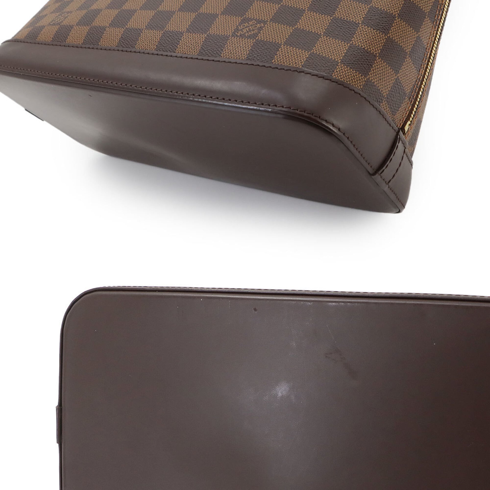 Louis Vuitton Brown Damier Canvas Ebene Damier Canvas Handbag (Pre-Owned)