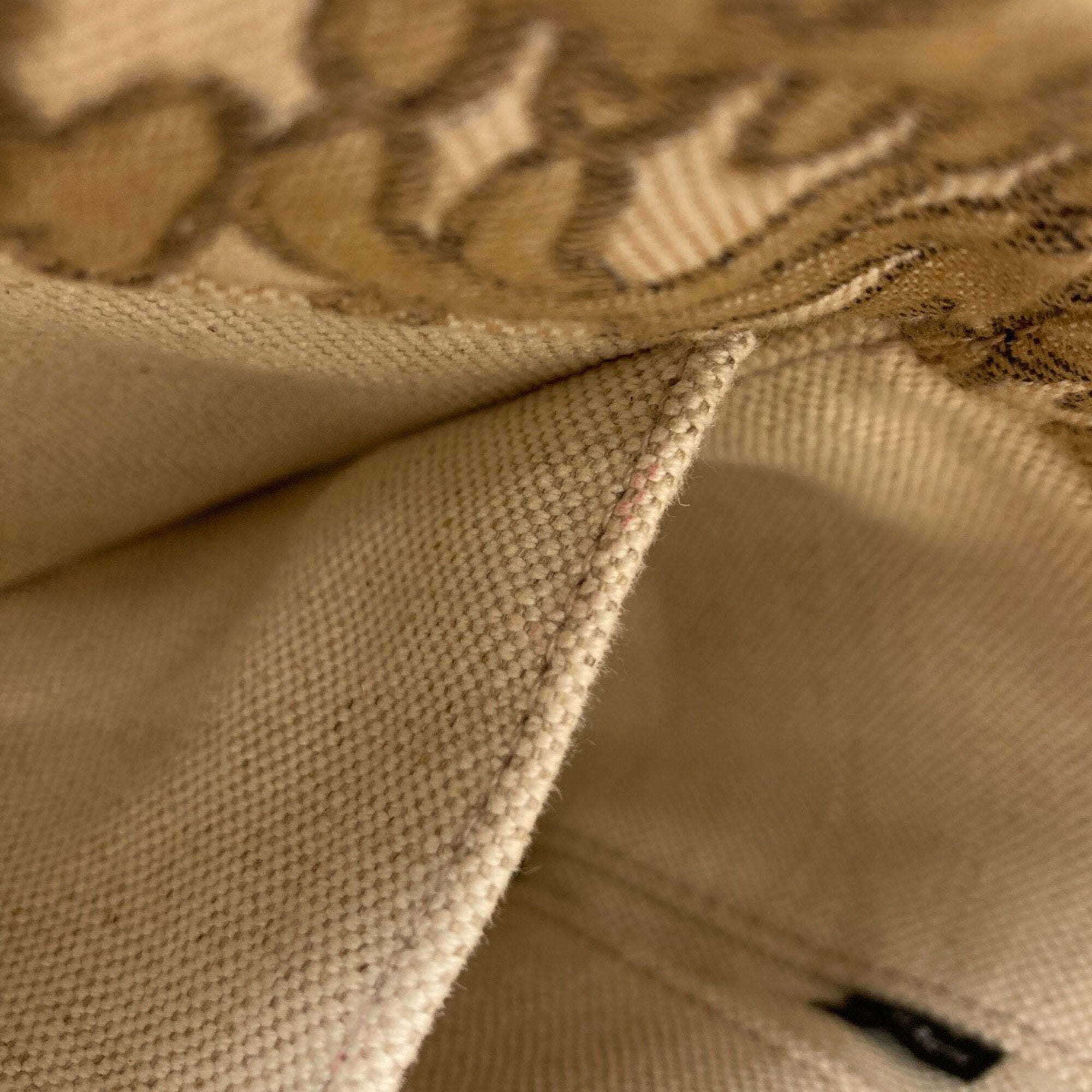Miu Miu Brown Canvas Handbag (Pre-Owned)