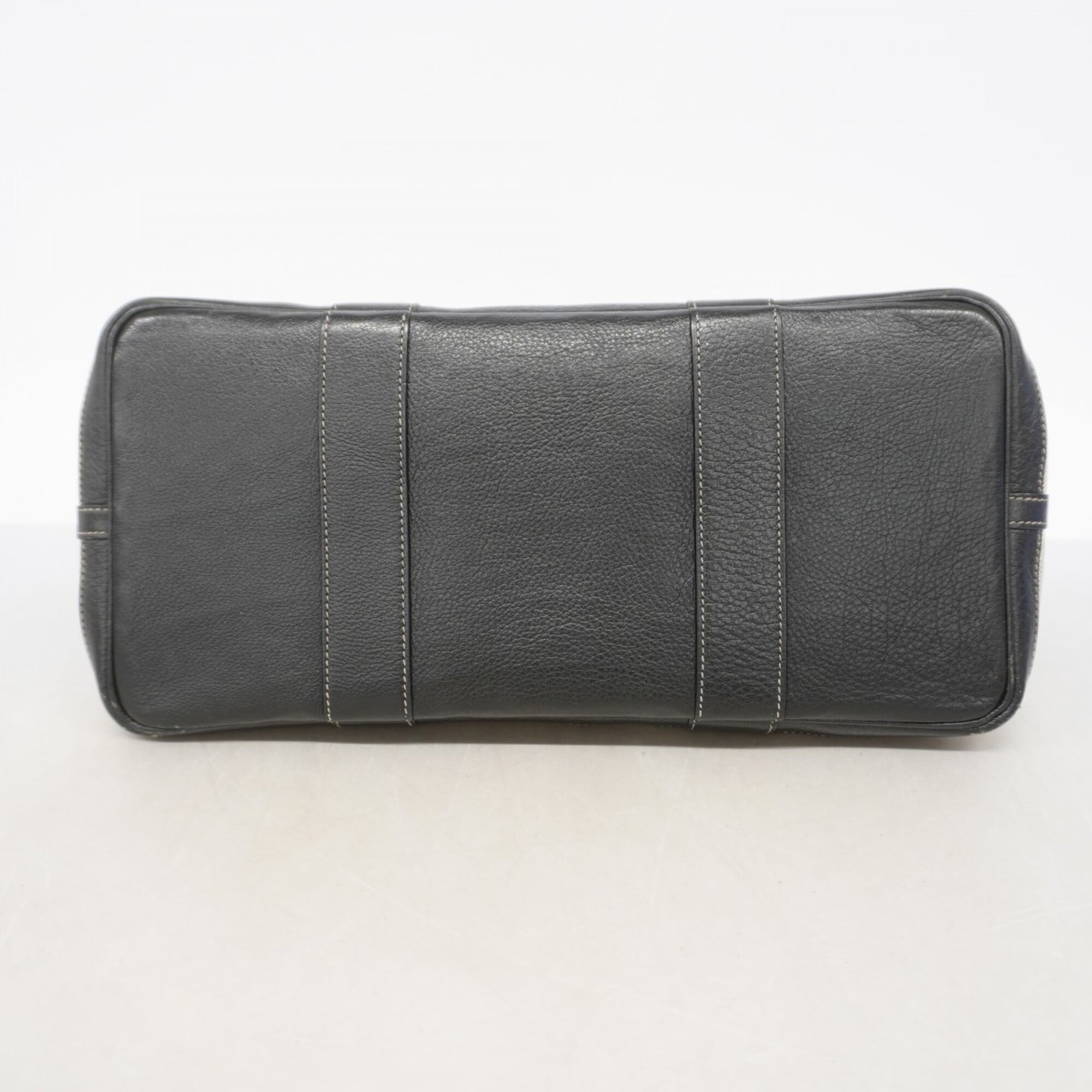 Hermes Black Toile H Tote Bag (Pre-Owned)