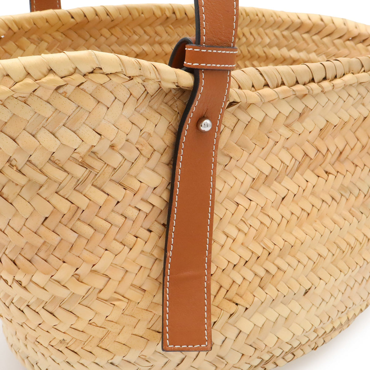 Loewe Brown Leather Basket Handbag (Pre-Owned)