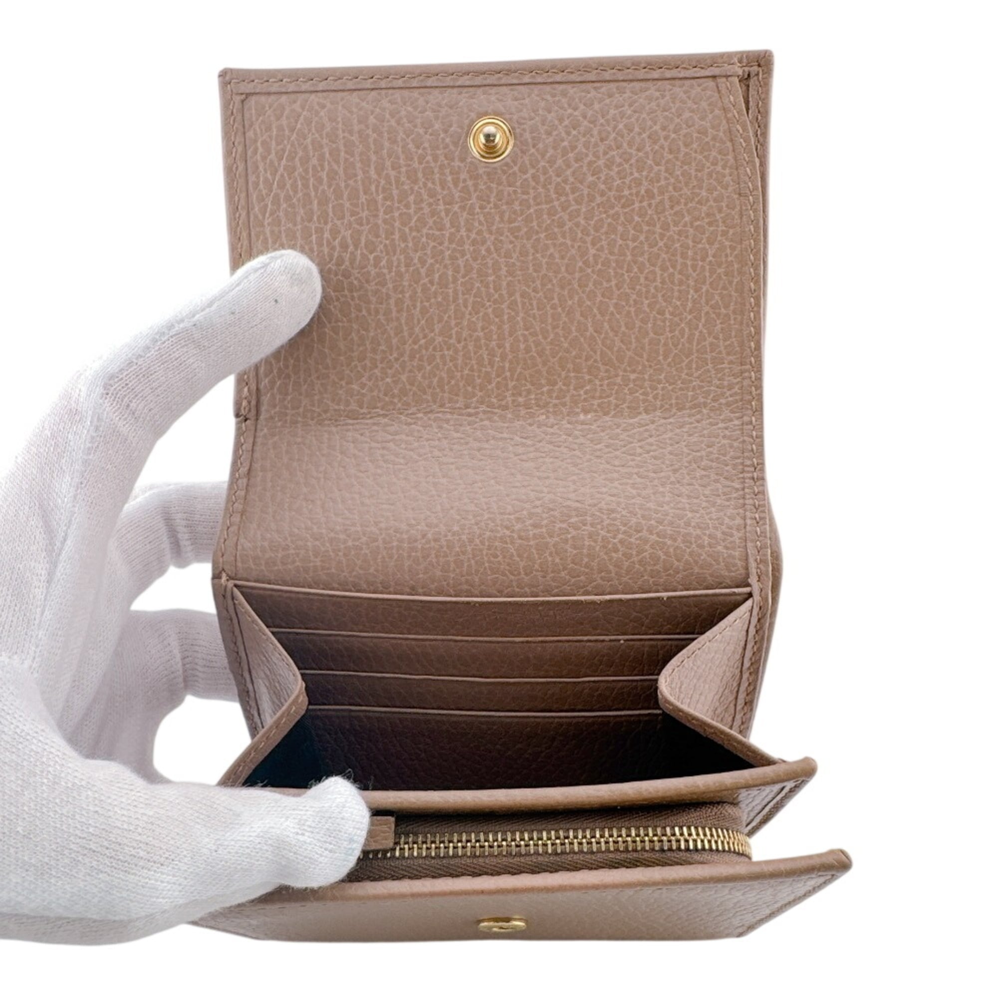 Gucci Brown Leather Wallet (Bi-Fold) (Pre-Owned)