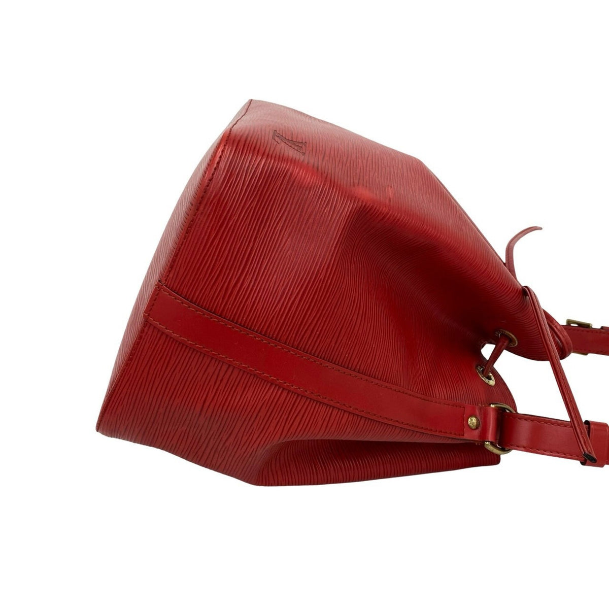 Louis Vuitton Red Color Leather Shoulder Bag (Pre-Owned)