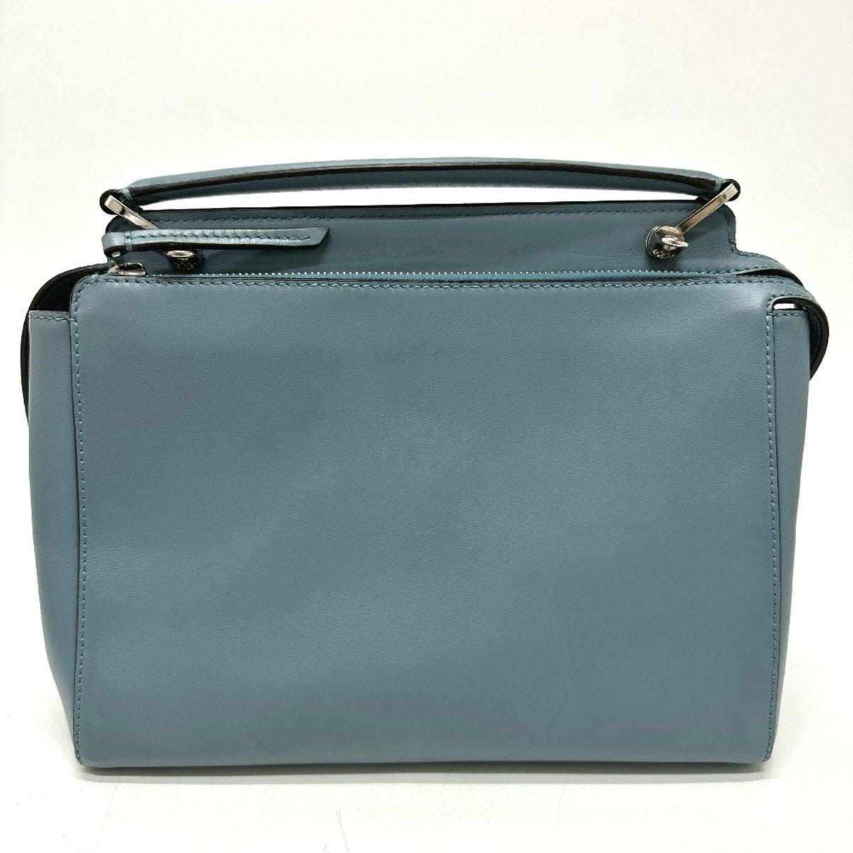 Fendi Blue Leather Handbag (Pre-Owned)