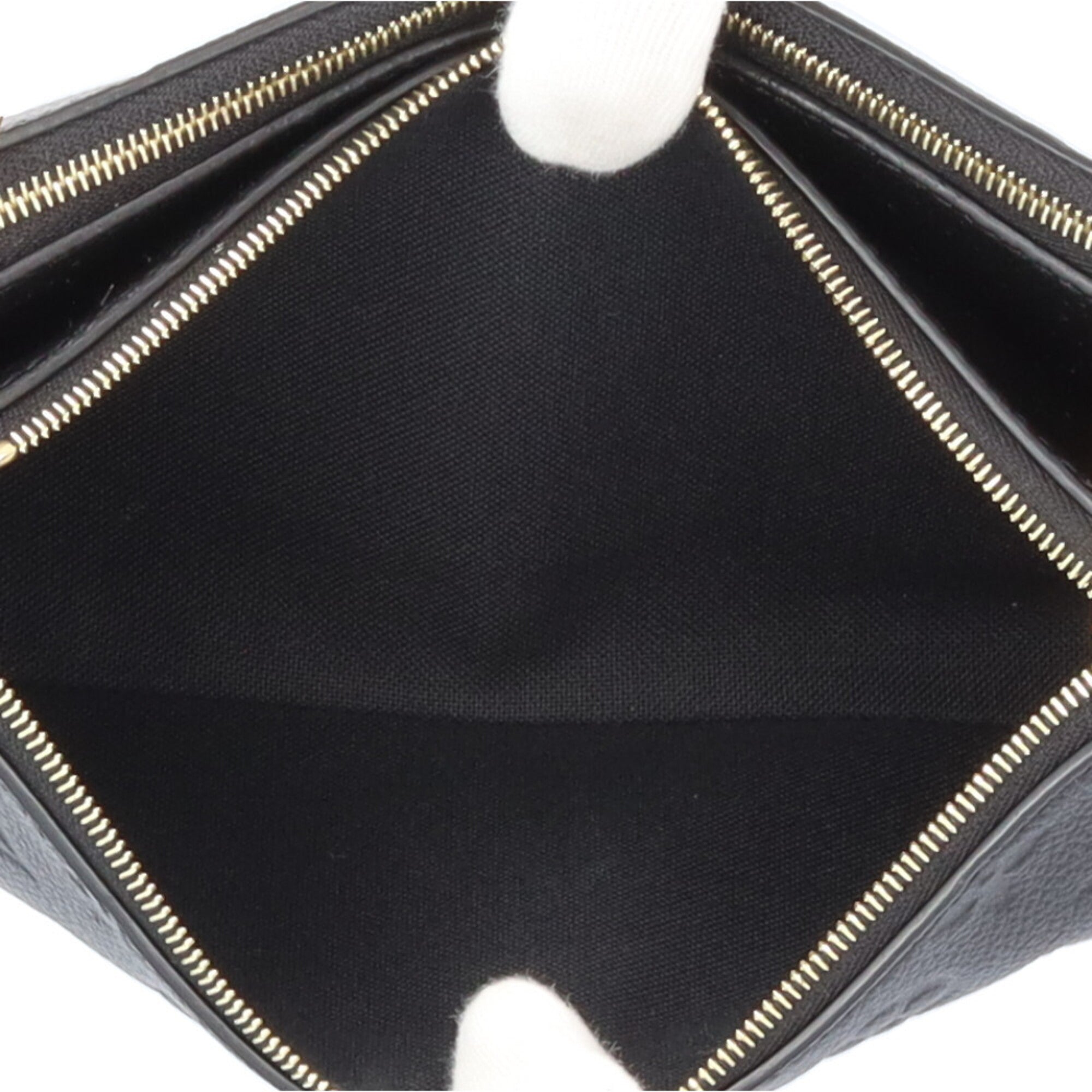 Louis Vuitton Monogram Empreinte Black Noir Monogram Empreinte Pochette Shoulder Bag (Pre-Owned)