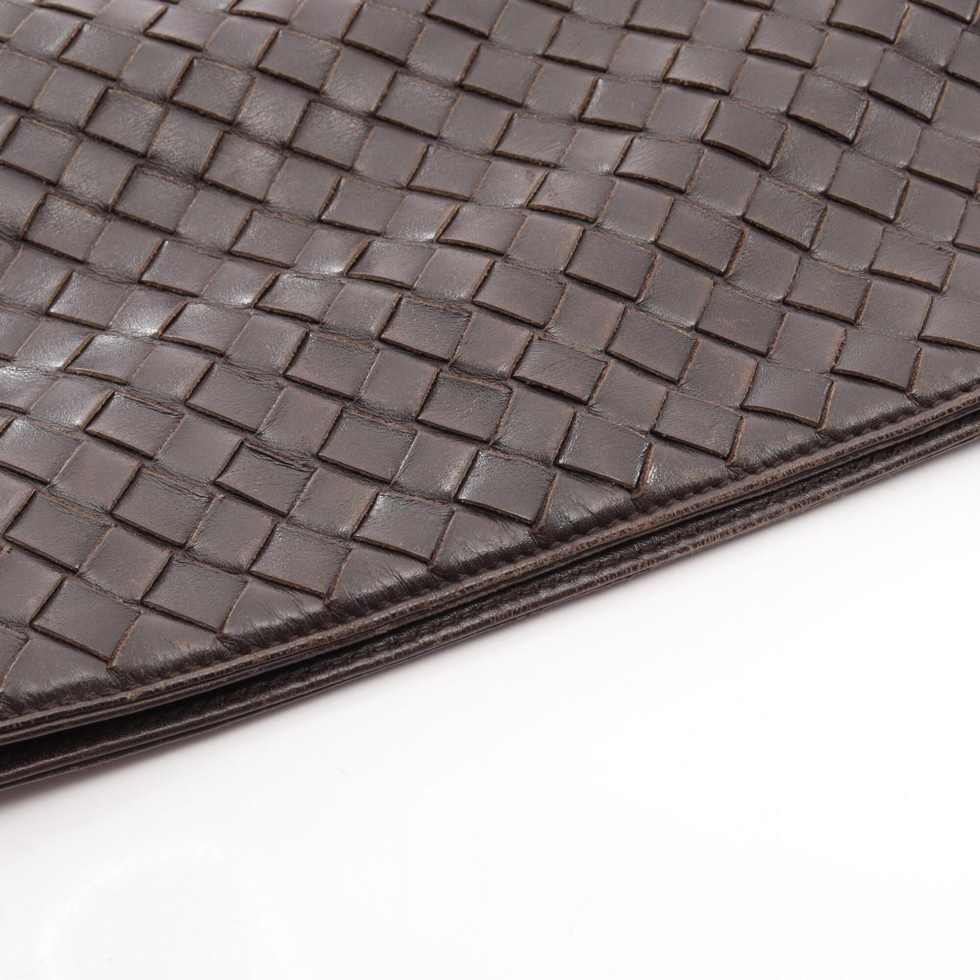 Bottega Veneta Brown Leather Handbag Shoulder Bag (Pre-Owned)
