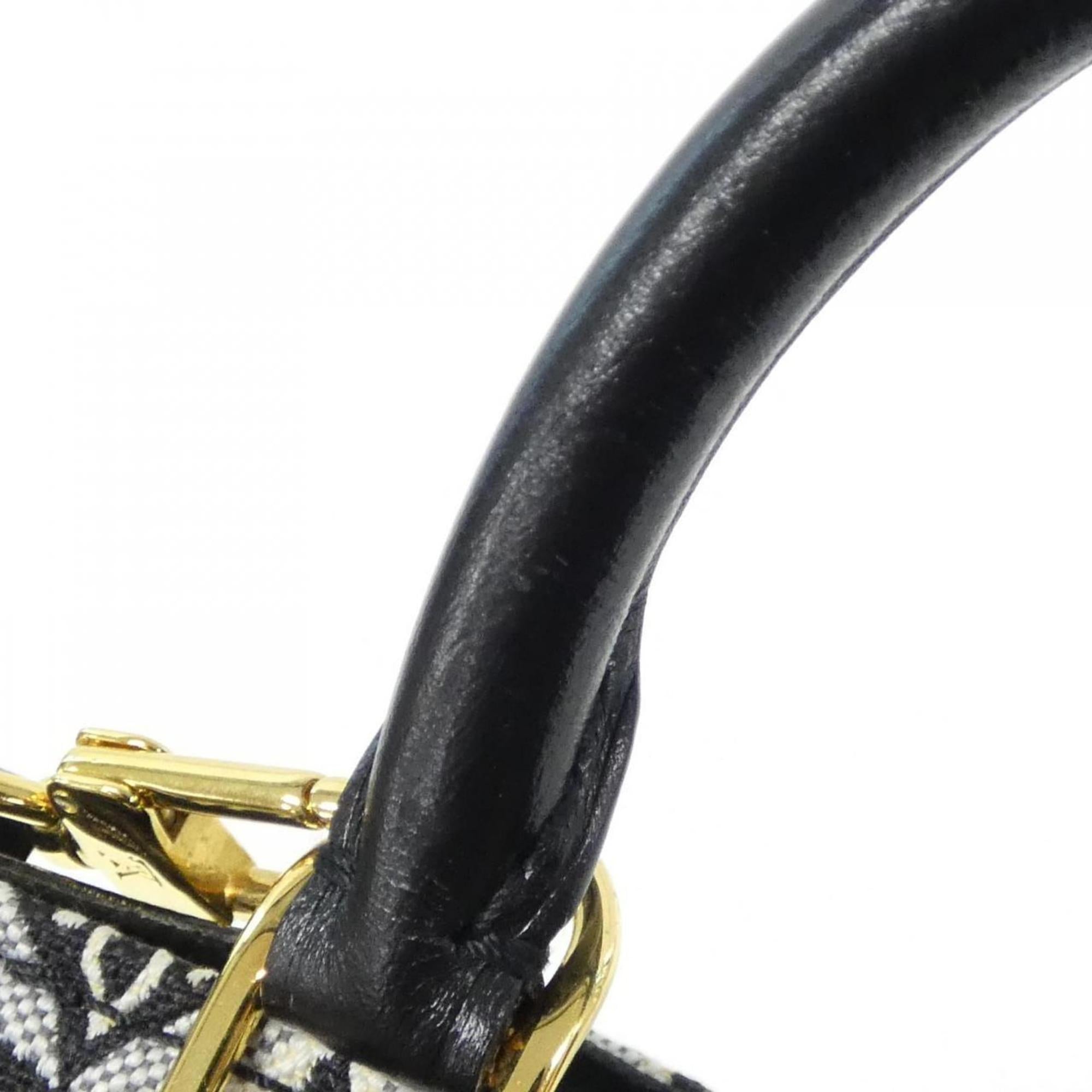 Louis Vuitton Black Jacquard Handbag (Pre-Owned)
