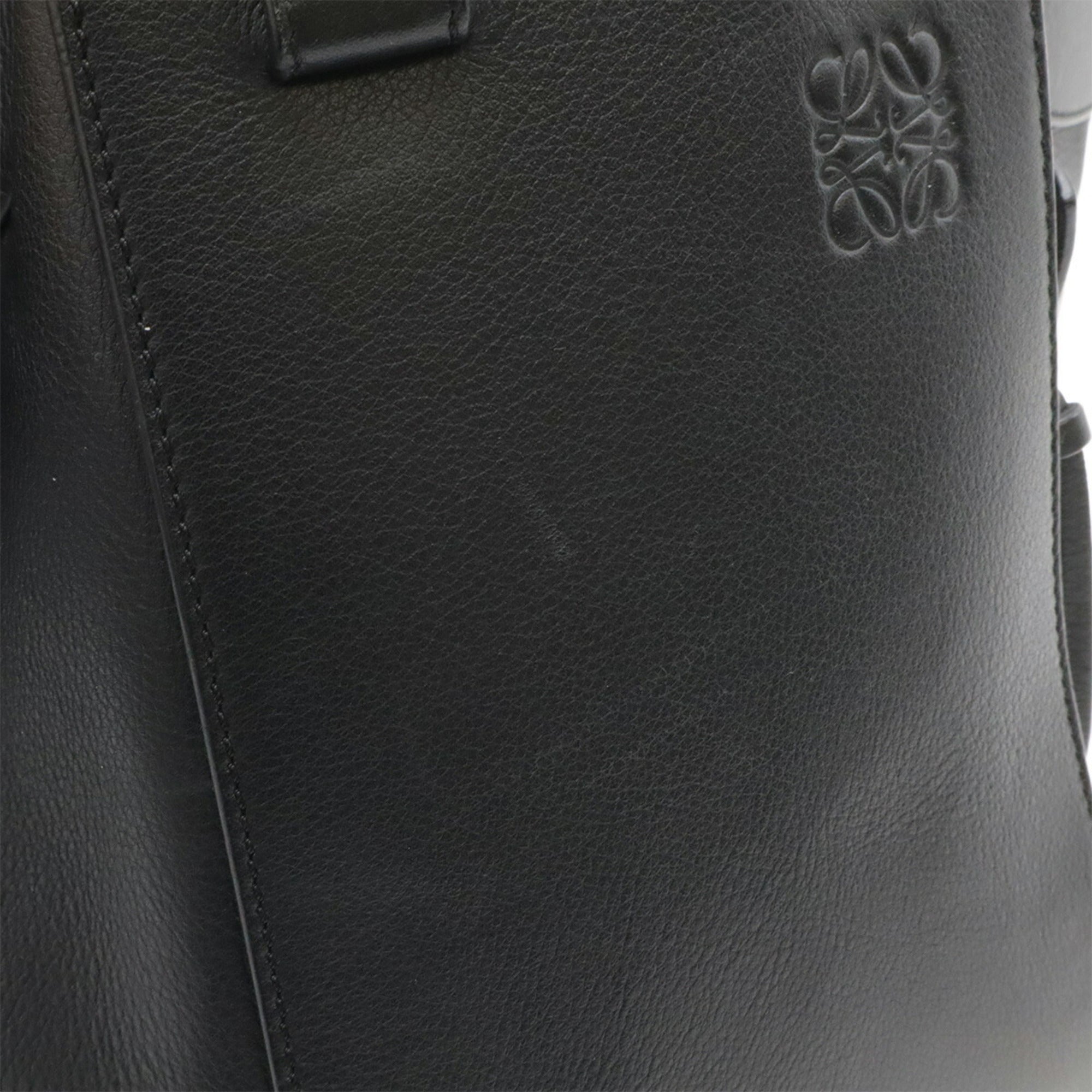 Loewe Hammock Black Leather Handbag Shoulder Bag (Pre-Owned)