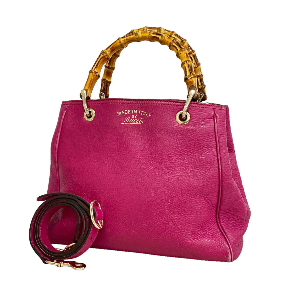 Gucci Purple Leather Handbag (Pre-Owned)