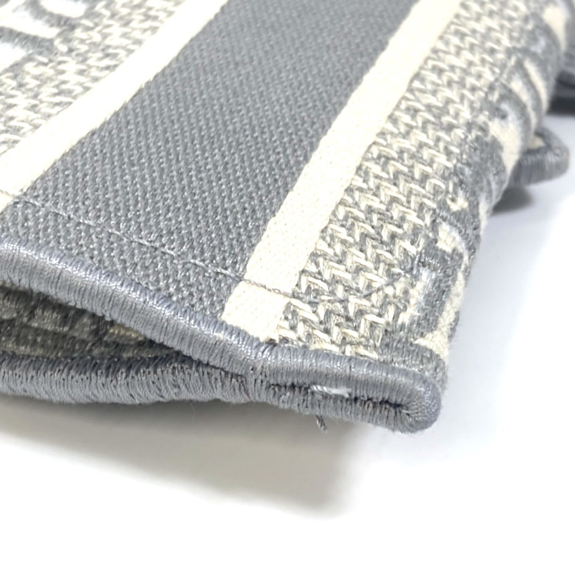 Christian Dior Gray Jacquard Pouch Shoulder Bag (Pre-Owned)