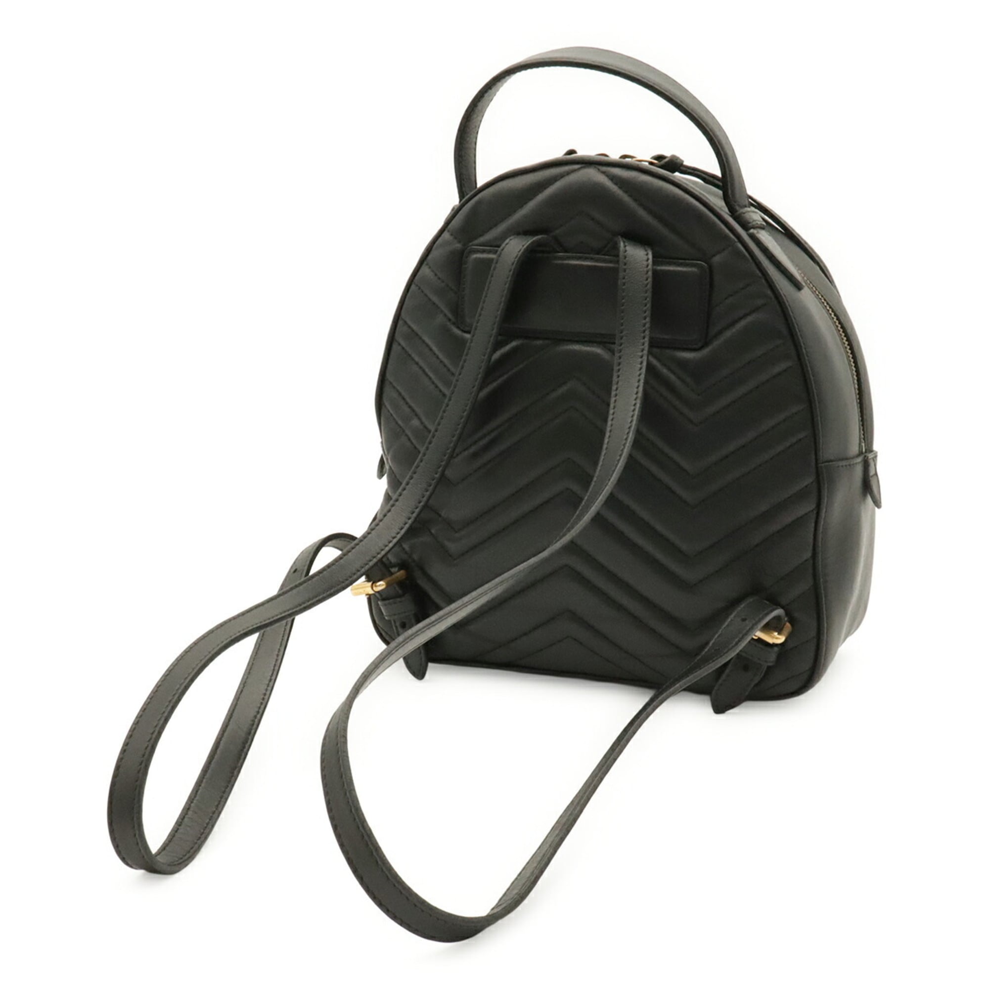 Gucci Black Leather Backpack (Pre-Owned)