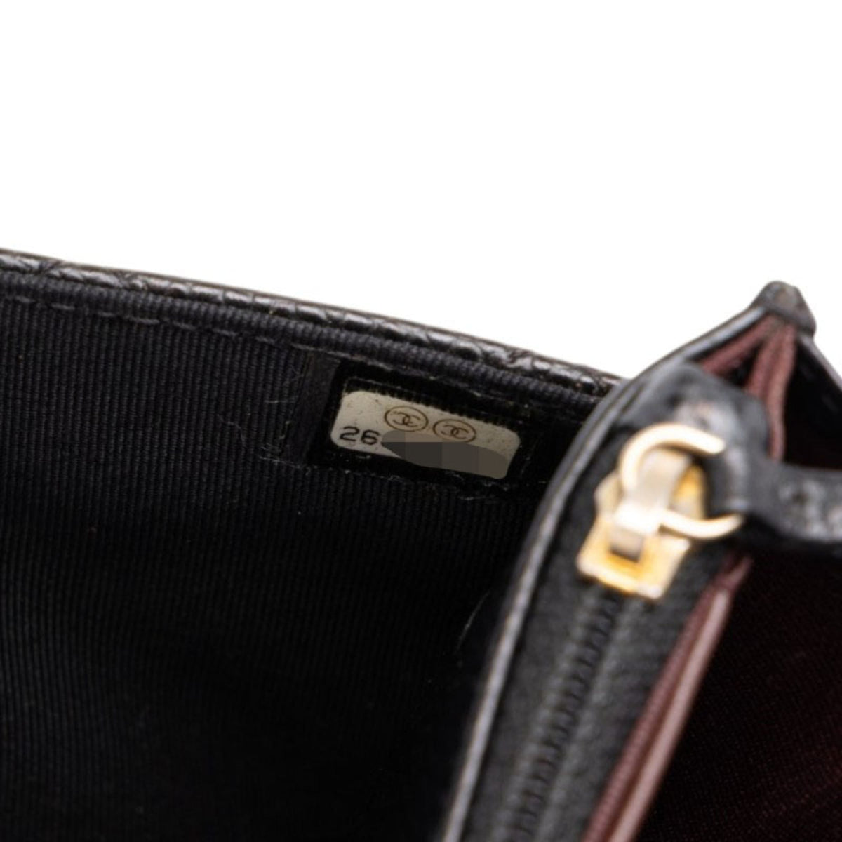 Chanel Black Gold Grained Calfskin Shoulder Bag (Pre-Owned)