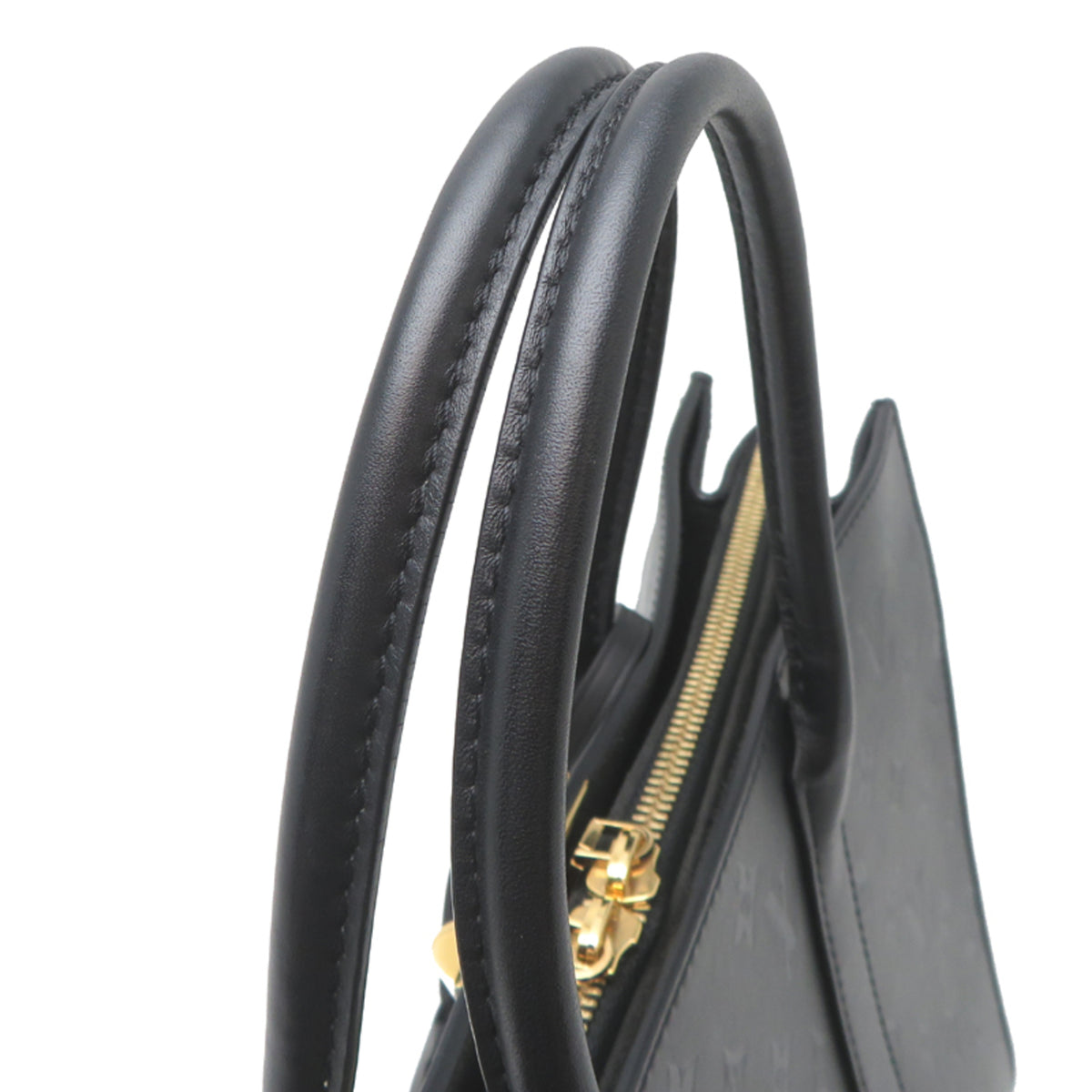 Louis Vuitton Black Noir Monogram Shadow Handbag (Pre-Owned)