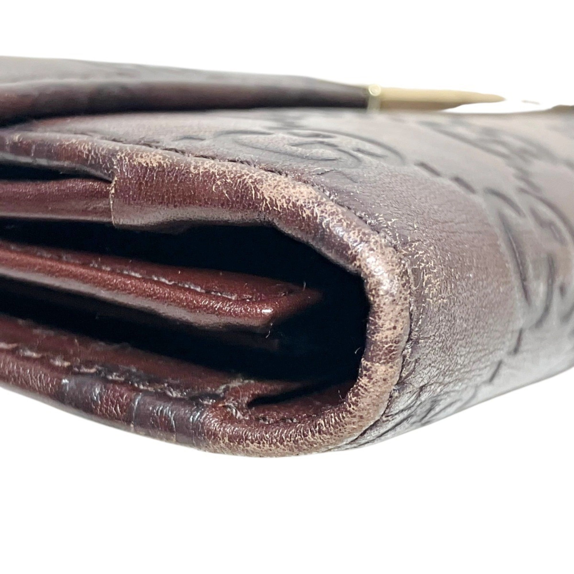 Gucci Guccissima Brown Leather Long Wallet (Bi-Fold) (Pre-Owned)