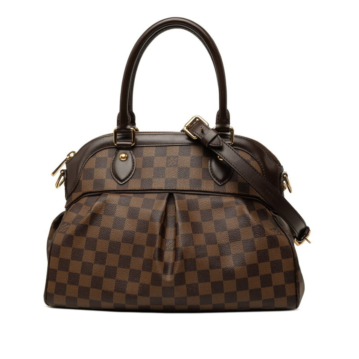 Louis Vuitton Brown Pvc Leather Handbag Shoulder Bag (Pre-Owned)