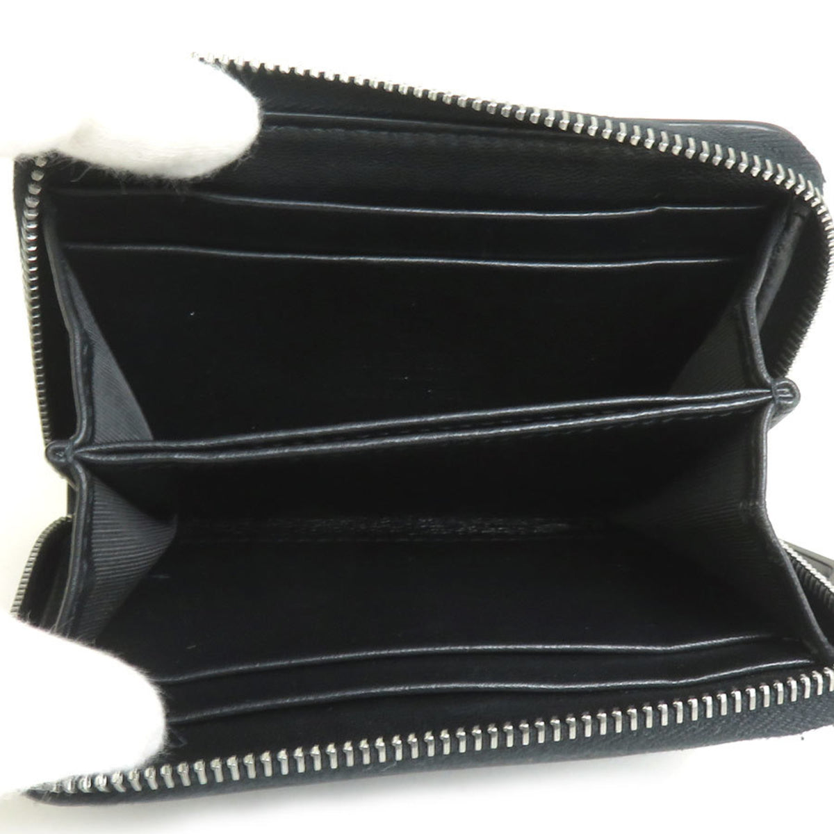 Valentino Garavani Black Leather Coin Purse/Coin Case (Pre-Owned)