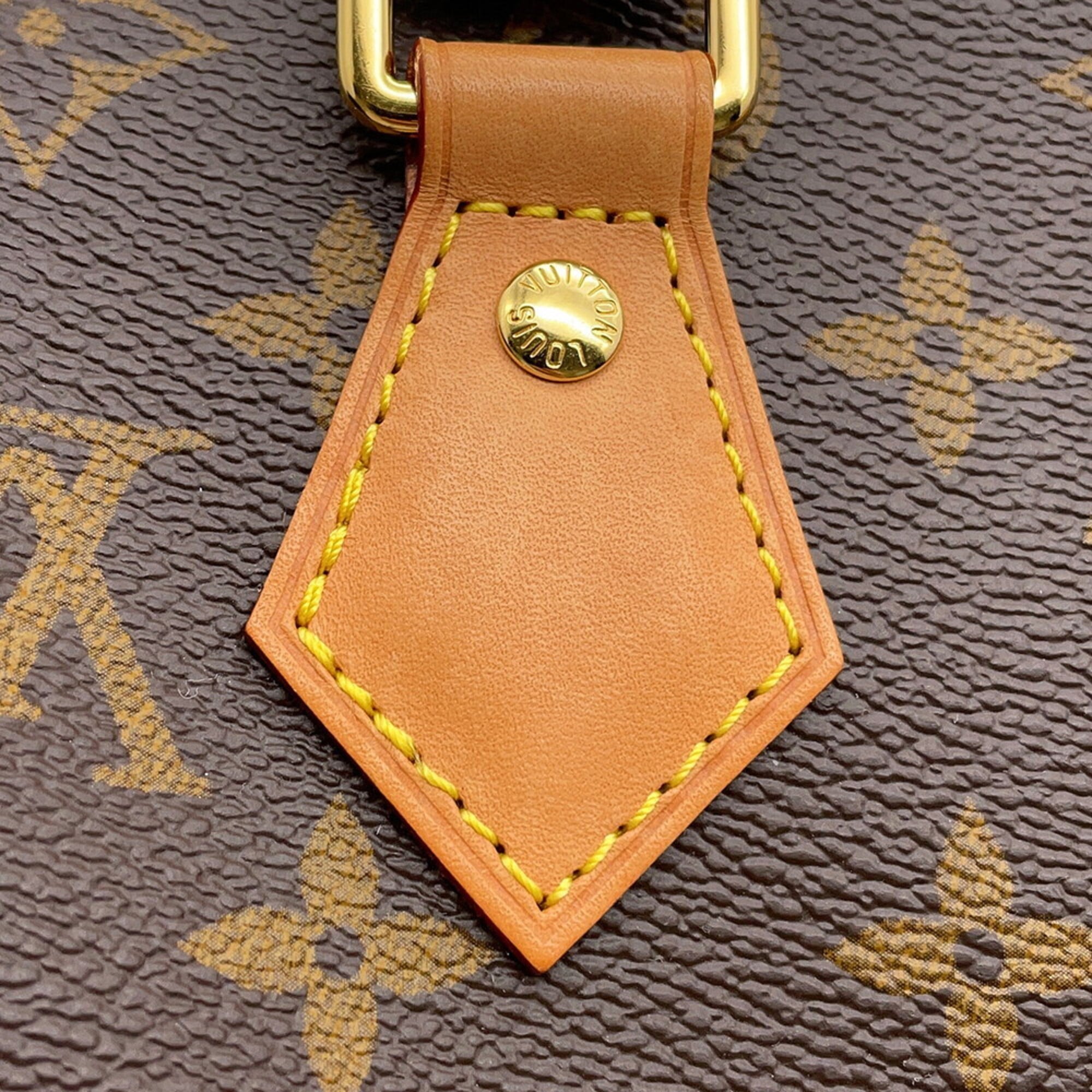 Louis Vuitton Brown Red Color Monogram Handbag Shoulder Bag (Pre-Owned)