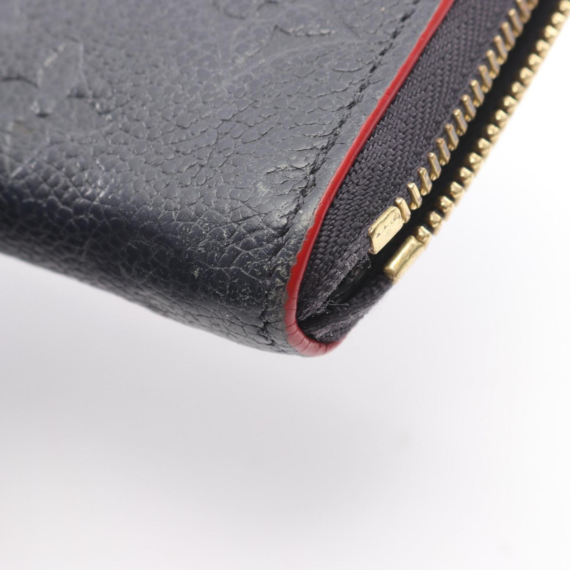 Louis Vuitton Marine Rouge Navy Monogram Empreinte Long Wallet (Bi-Fold) (Pre-Owned)