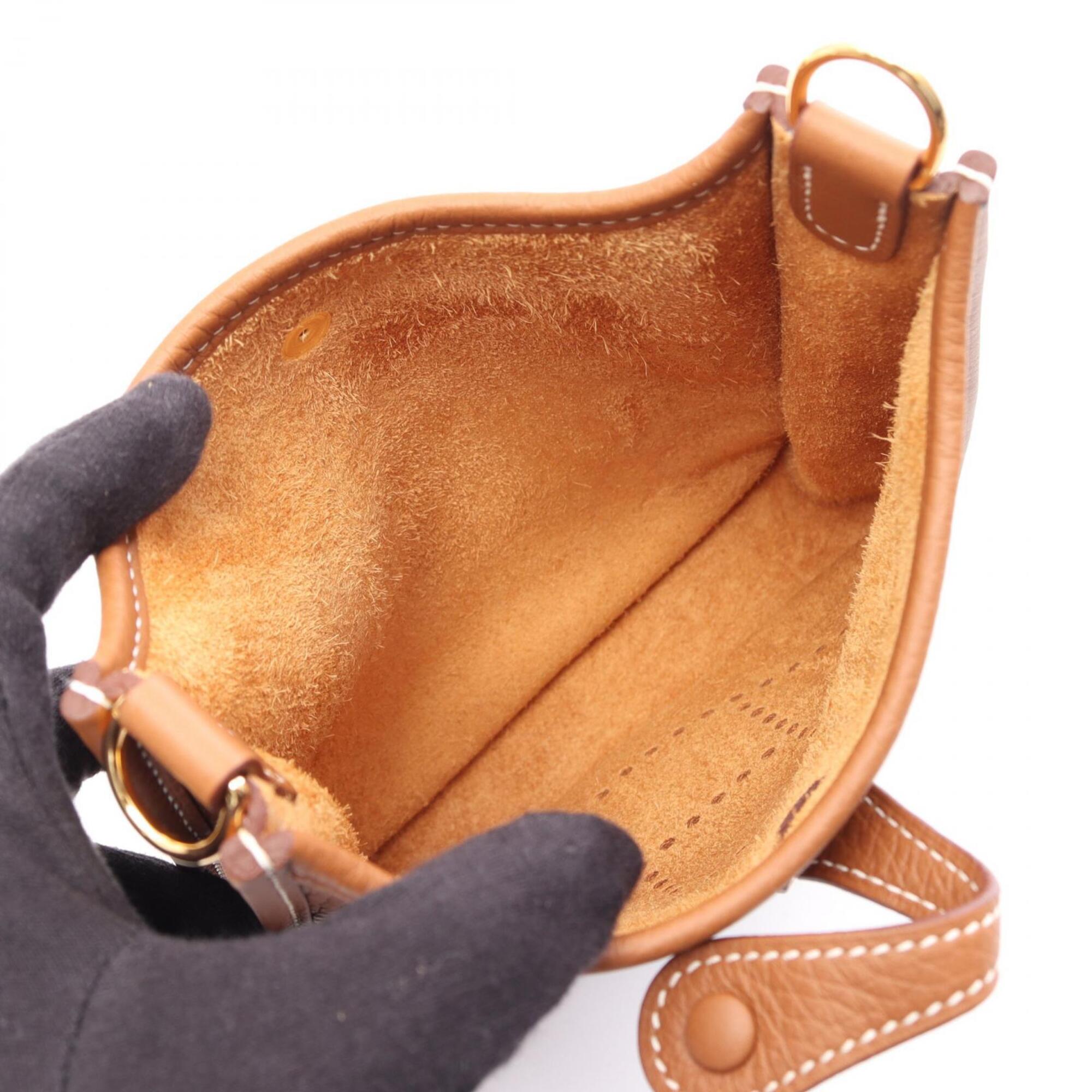 Hermes Brown Taurillon Clemence Leather Shoulder Bag (Pre-Owned)