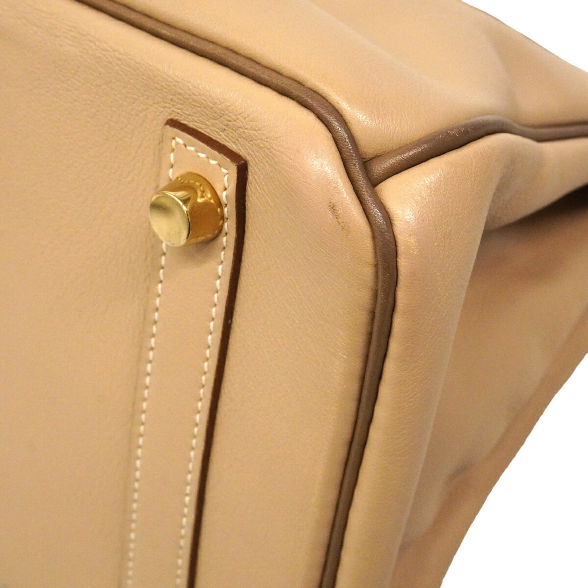 Hermes Etoupe Gray Swift Leather Handbag (Pre-Owned)