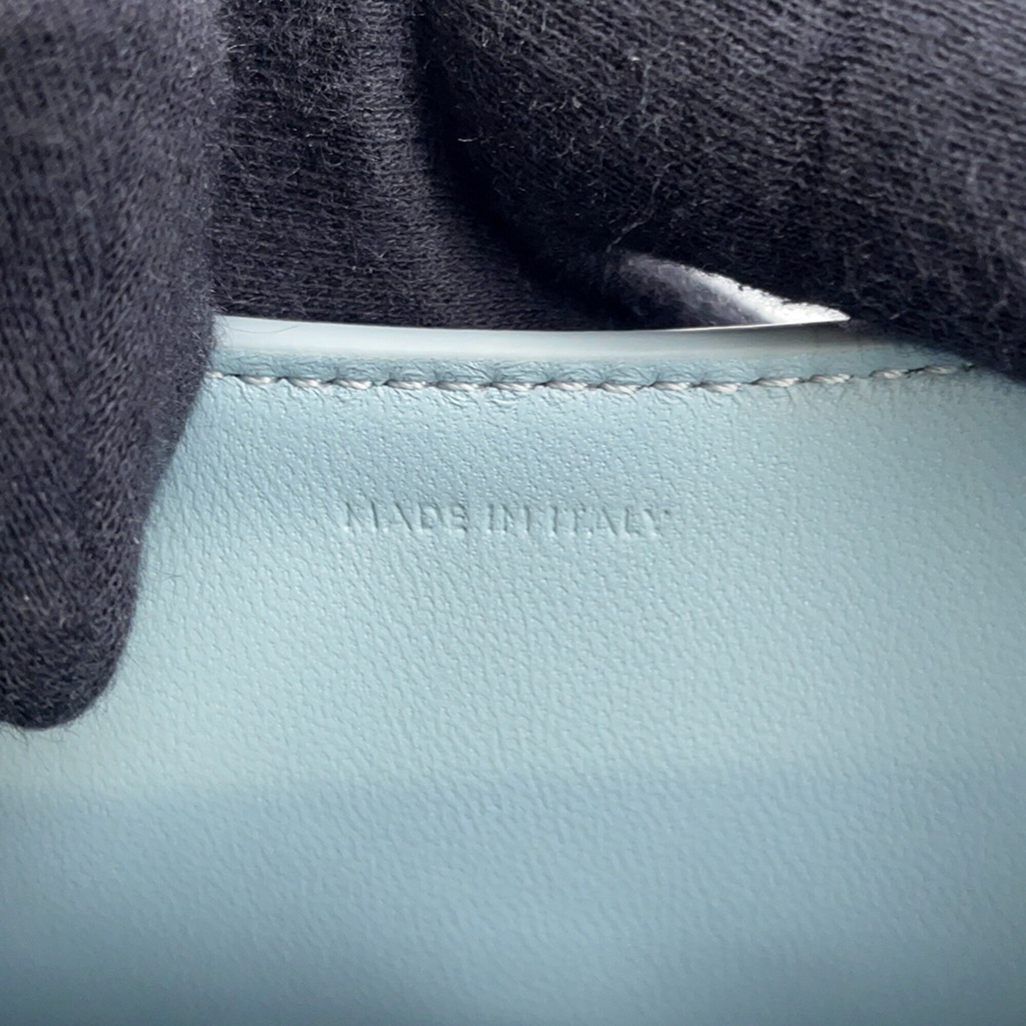 Celine Light Blue Leather Handbag (Pre-Owned)