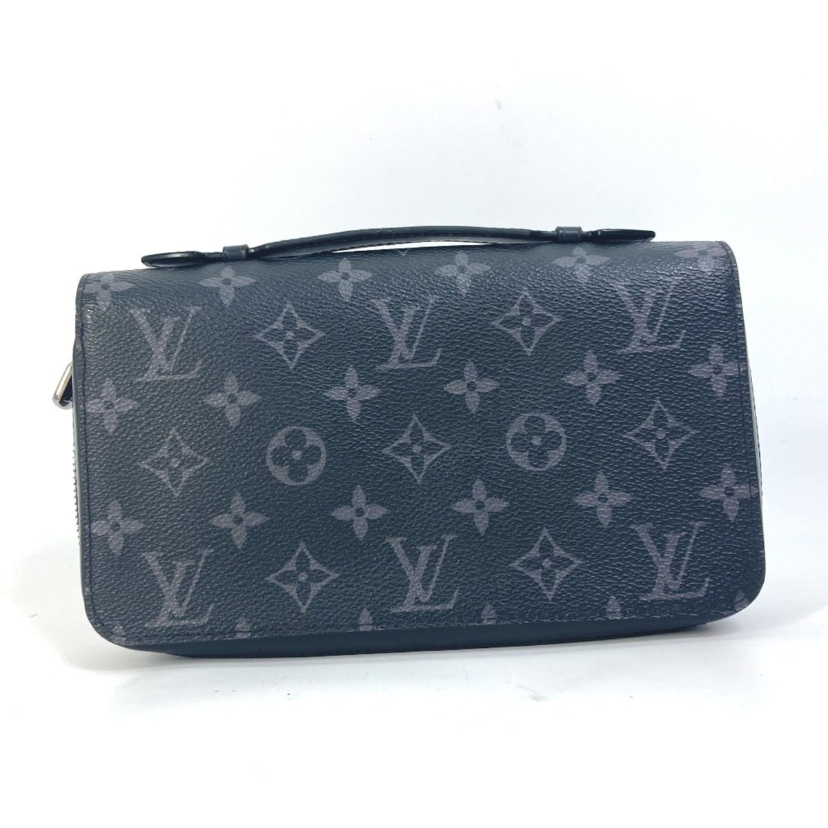 Louis Vuitton Black Monogram Eclipse Canvas Long Wallet (Bi-Fold) (Pre-Owned)